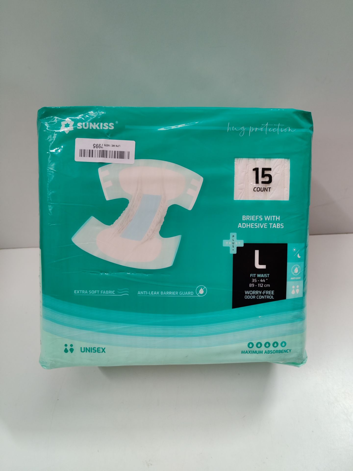 RRP £20.04 SUNKISS TrustPlus Adult Diapers with Maximum Absorbency - Image 2 of 2