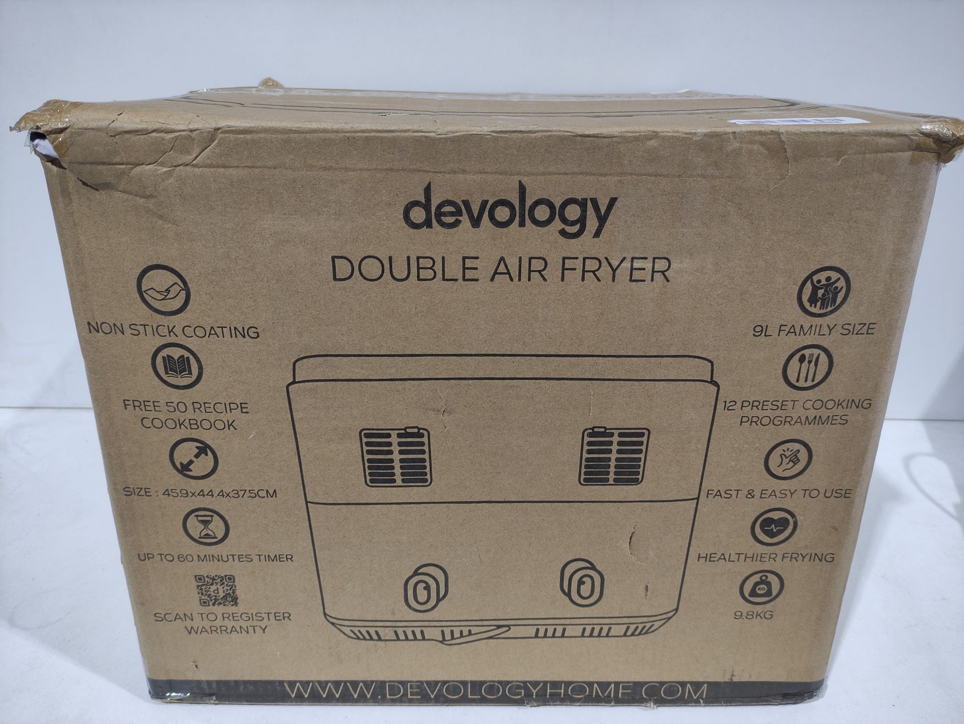 RRP £169.99 Devology Double Air Fryer - Image 2 of 2