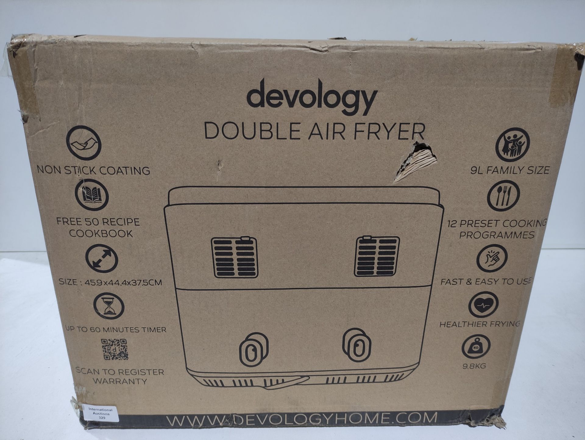 RRP £169.99 Devology Double Air Fryer - Image 2 of 2