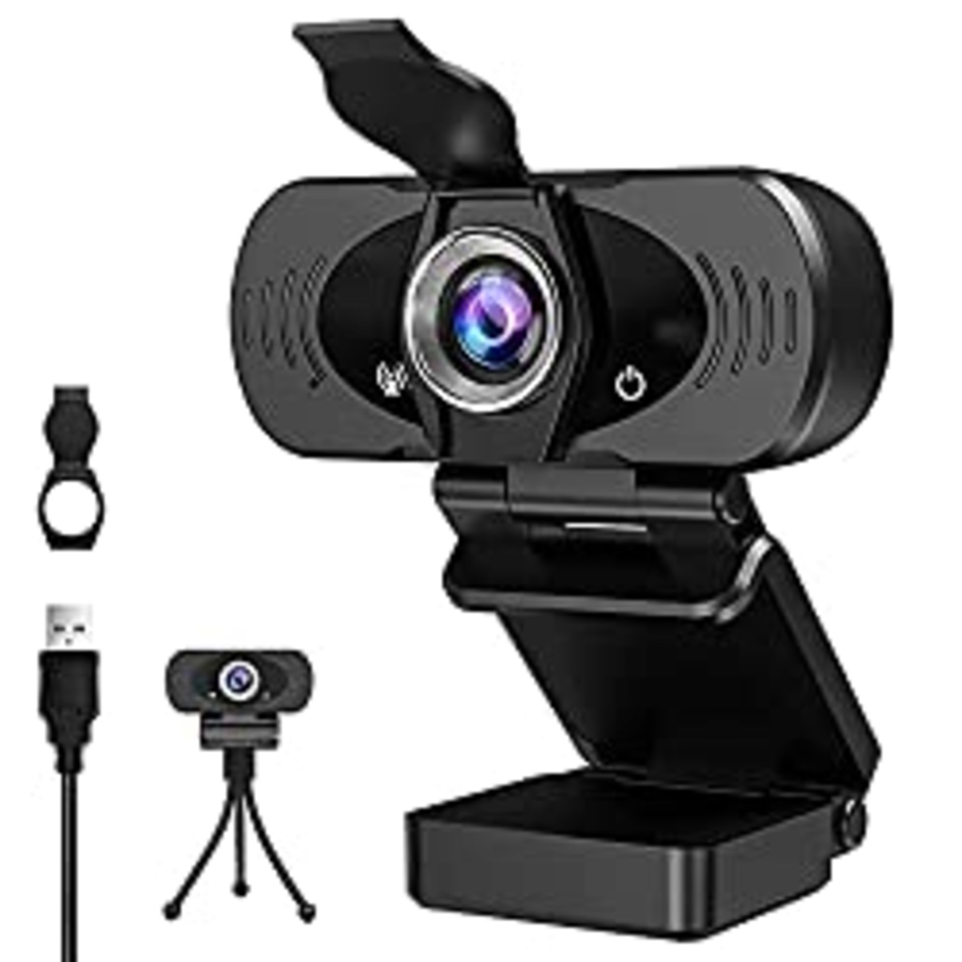 RRP £14.99 EDUP HOME 1080P Webcam USB Camera Web Microphone FHD