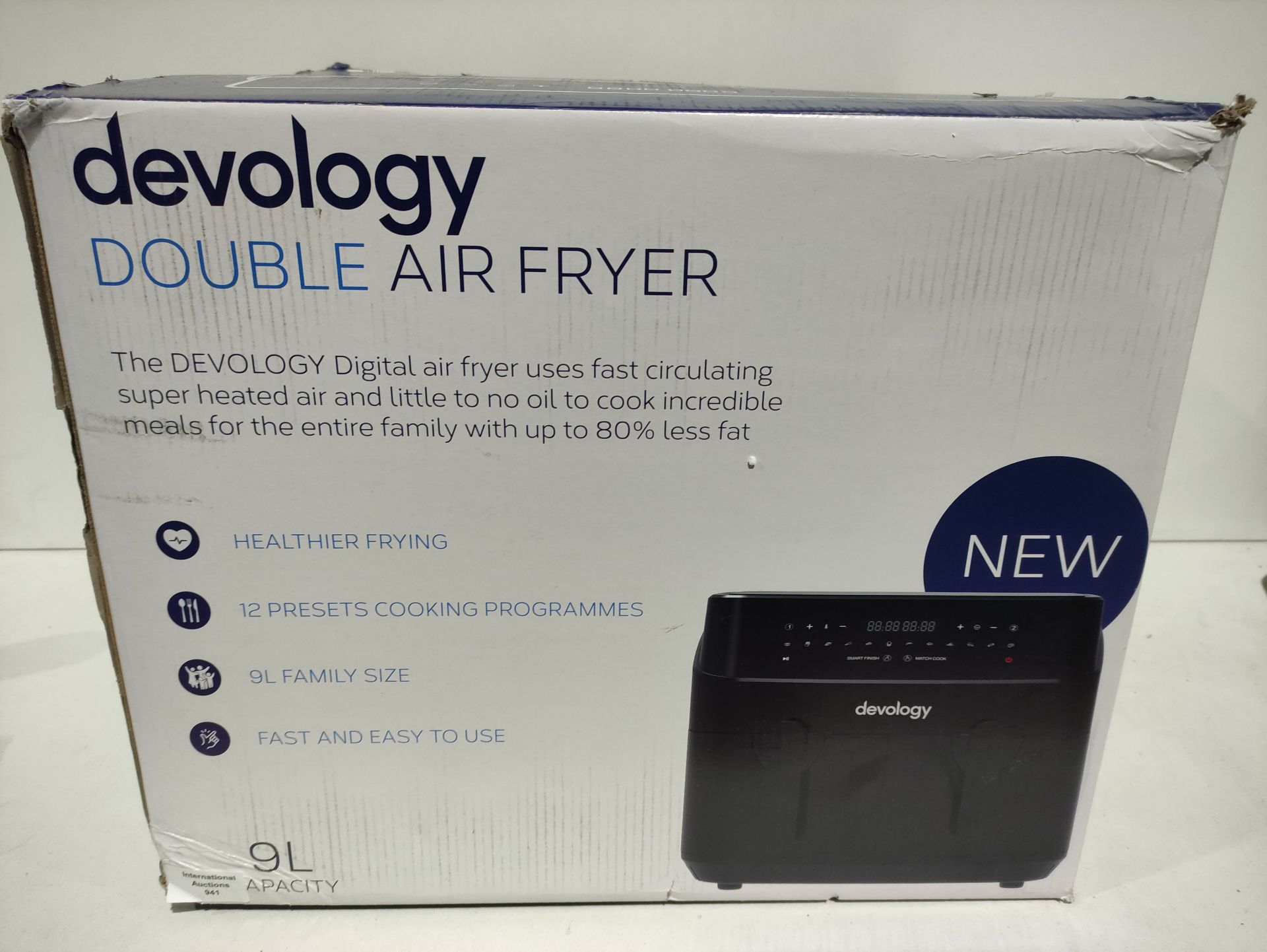 RRP £169.99 Devology Double Air Fryer - Image 2 of 2