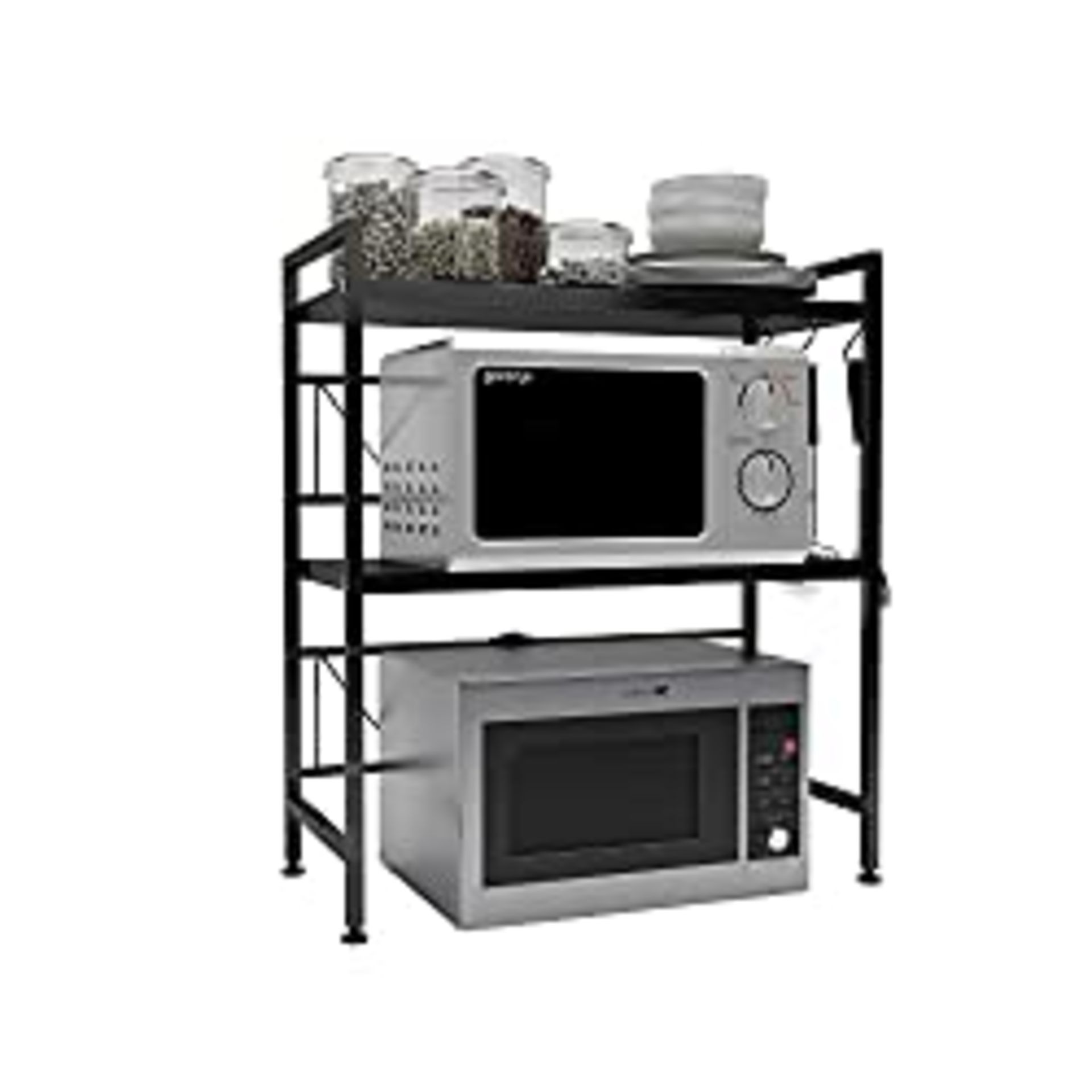 RRP £57.78 DAWNYIELD 3 Tier Extendable Microwave Oven Rack Shelf