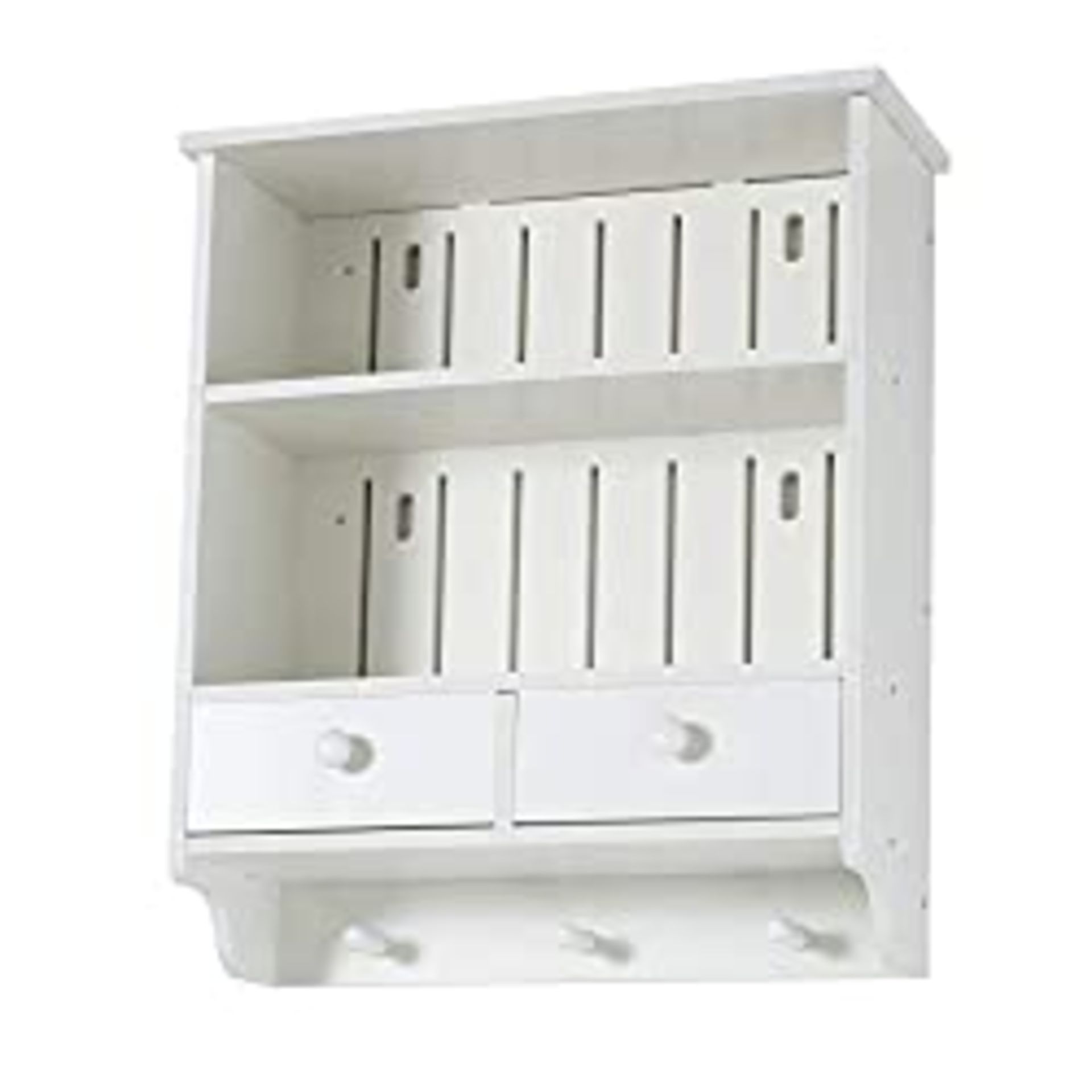 RRP £28.99 White Wall Mounted Cupboards Shelves Bathroom Cabinet