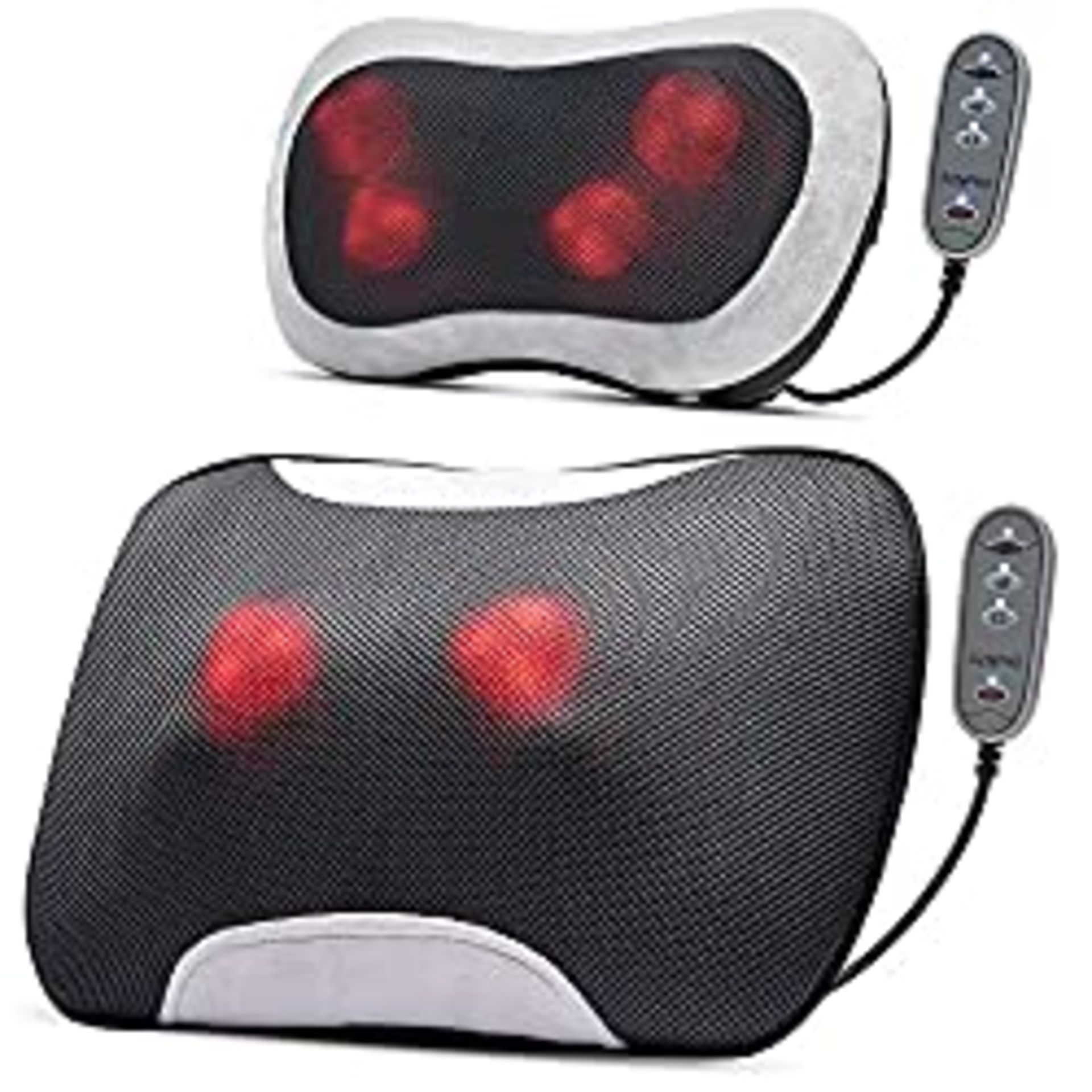 RRP £53.14 RENPHO Neck Back Massager with Heat 2pcs (Small + Large Size)