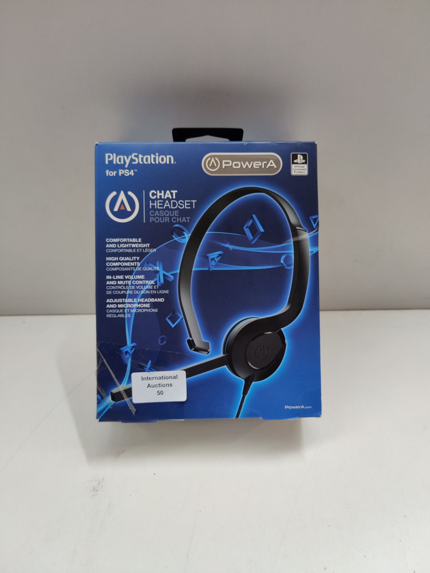 RRP £12.98 PowerA Official Sony Licensed PlayStation 4 Chat Headset - Image 2 of 2
