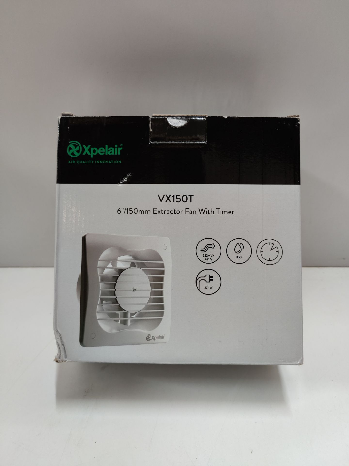 XPELAIR VX150T 6"/150MM EXTRACTOR FAN WITH TIMER RRP £14.99