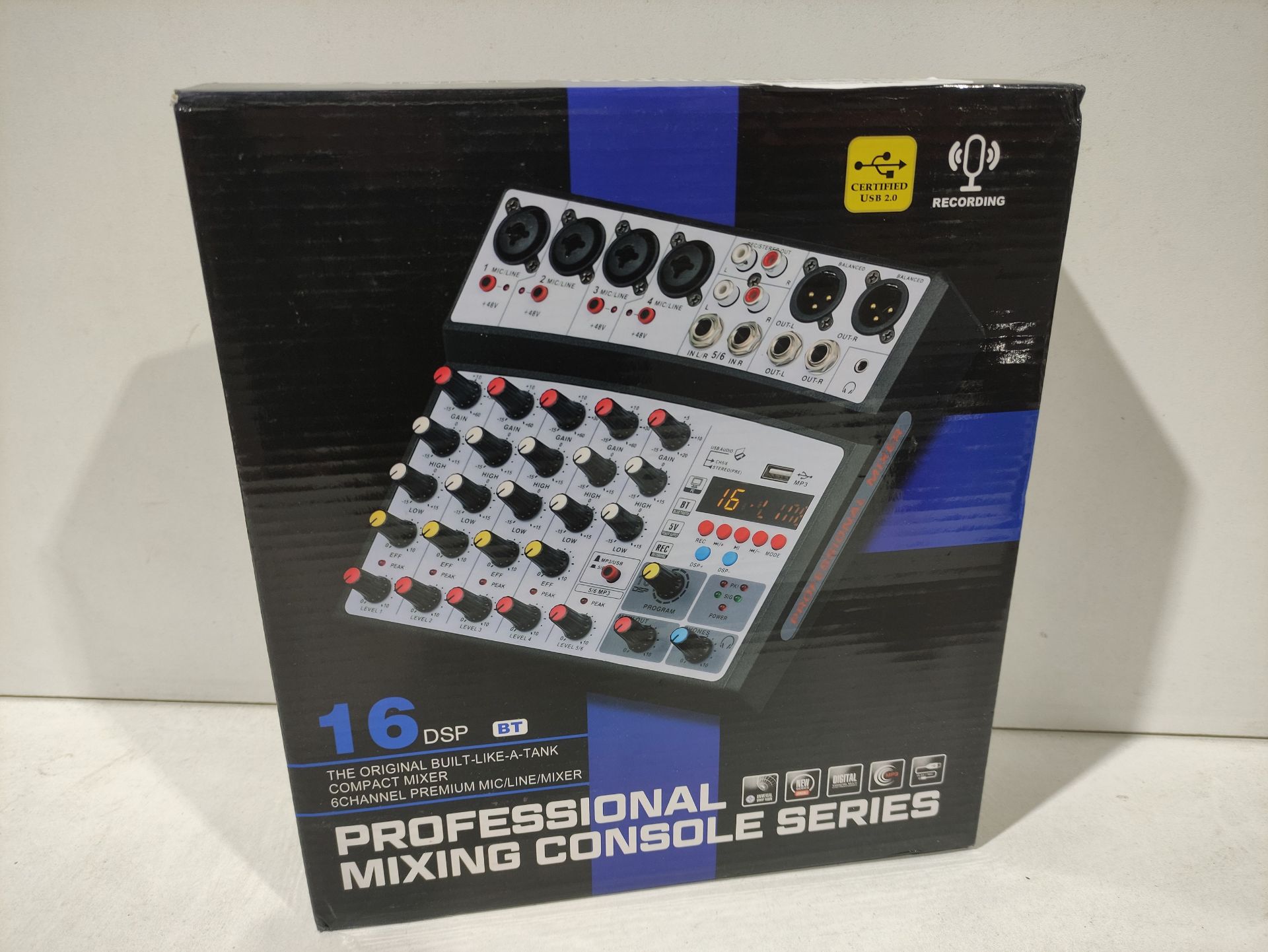 RRP £66.60 BOMGE 6 channel dj audio mixer with MP3 - Image 2 of 2