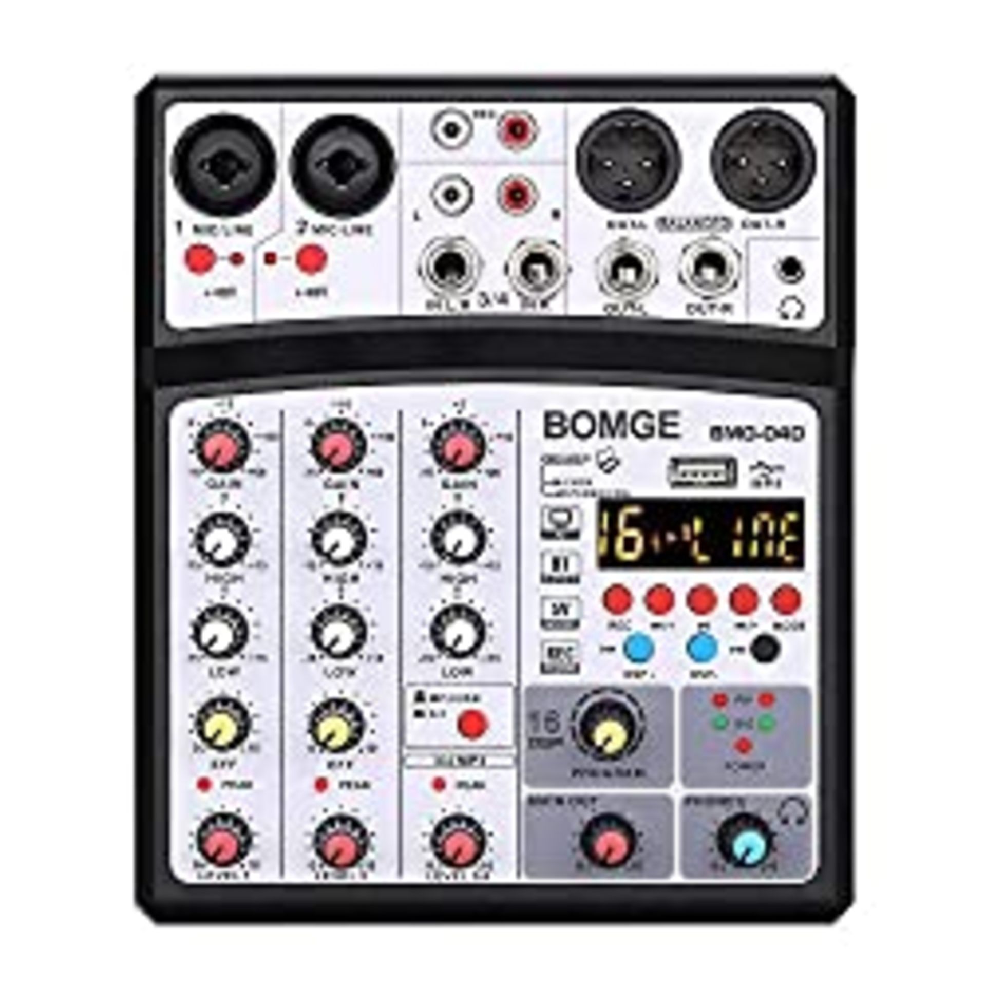 RRP £53.56 BOMGE 4 channel 16 DSP Echo dj audio so