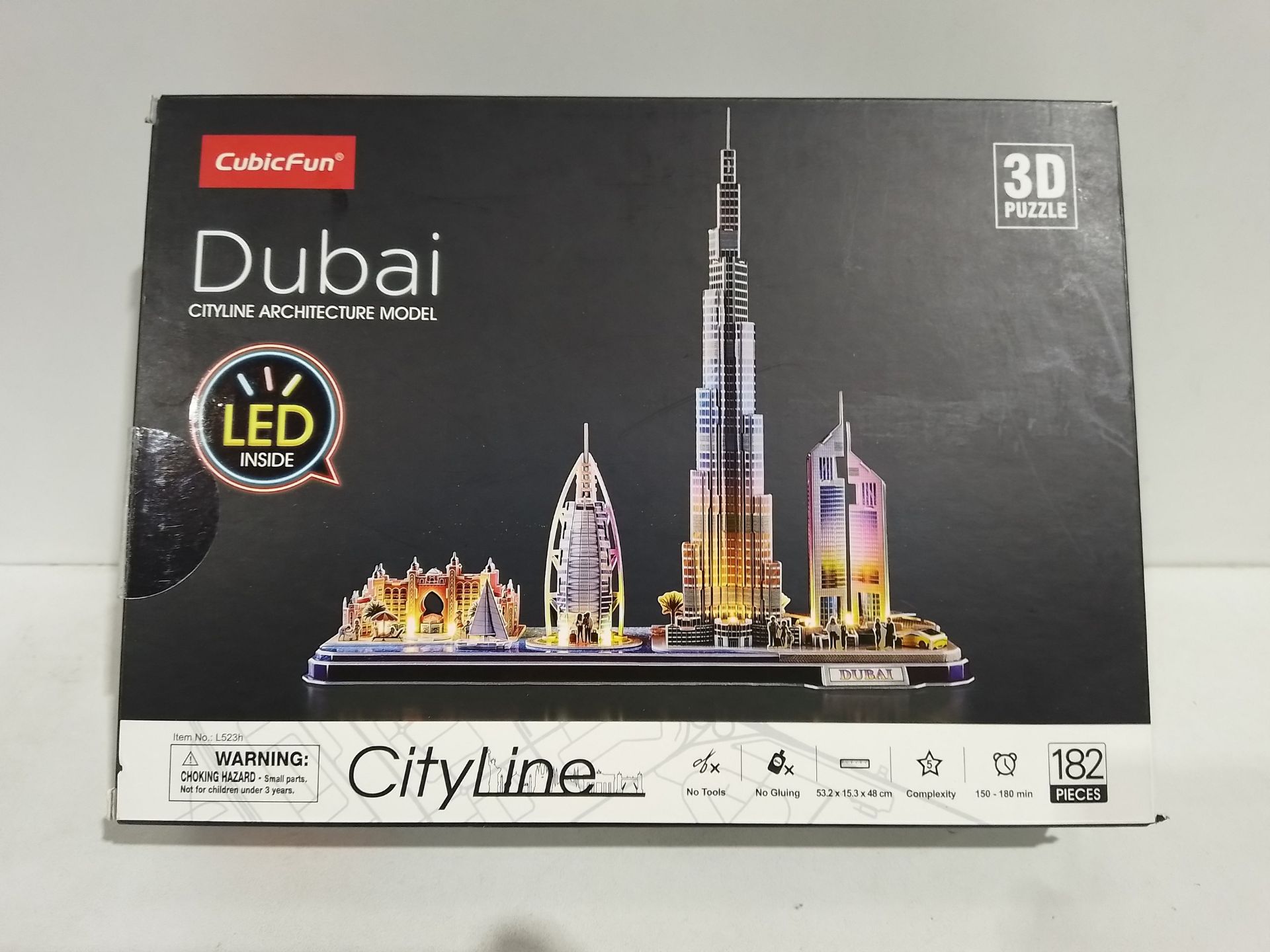 RRP £25.19 3D Puzzles for Kids Adults LED Dubai City Architecture Model - Image 2 of 2