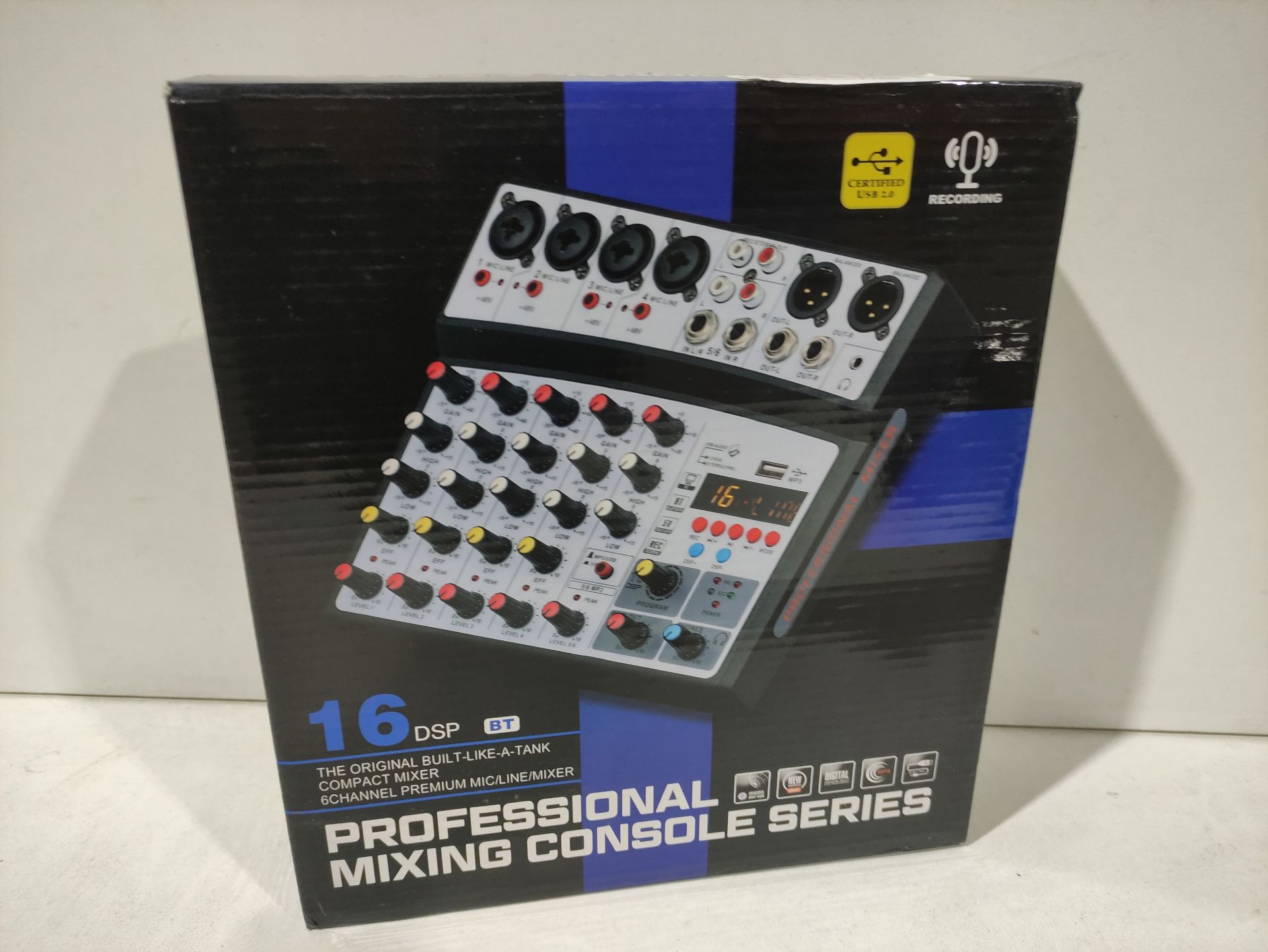 RRP £66.60 BOMGE 6 channel dj audio mixer with MP3 - Image 2 of 2