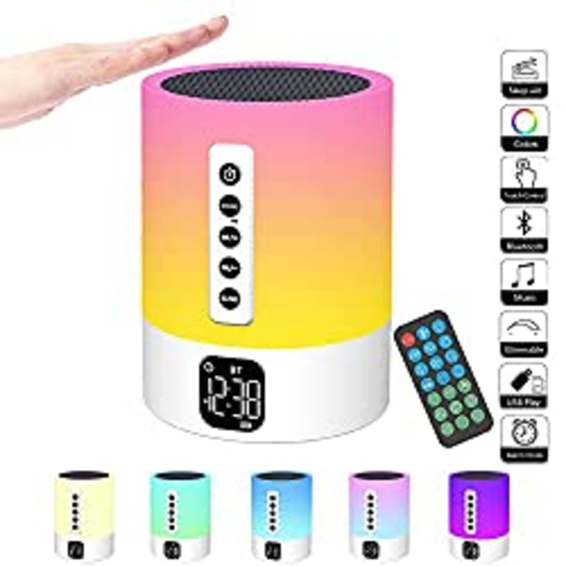 RRP £33.60 Night Light Bluetooth Speaker