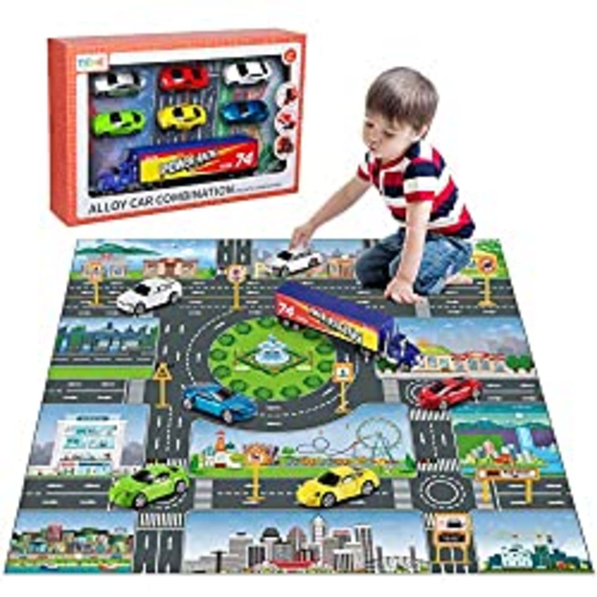 RRP £21.20 TEMI Diecast Racing Cars Toy Set with A