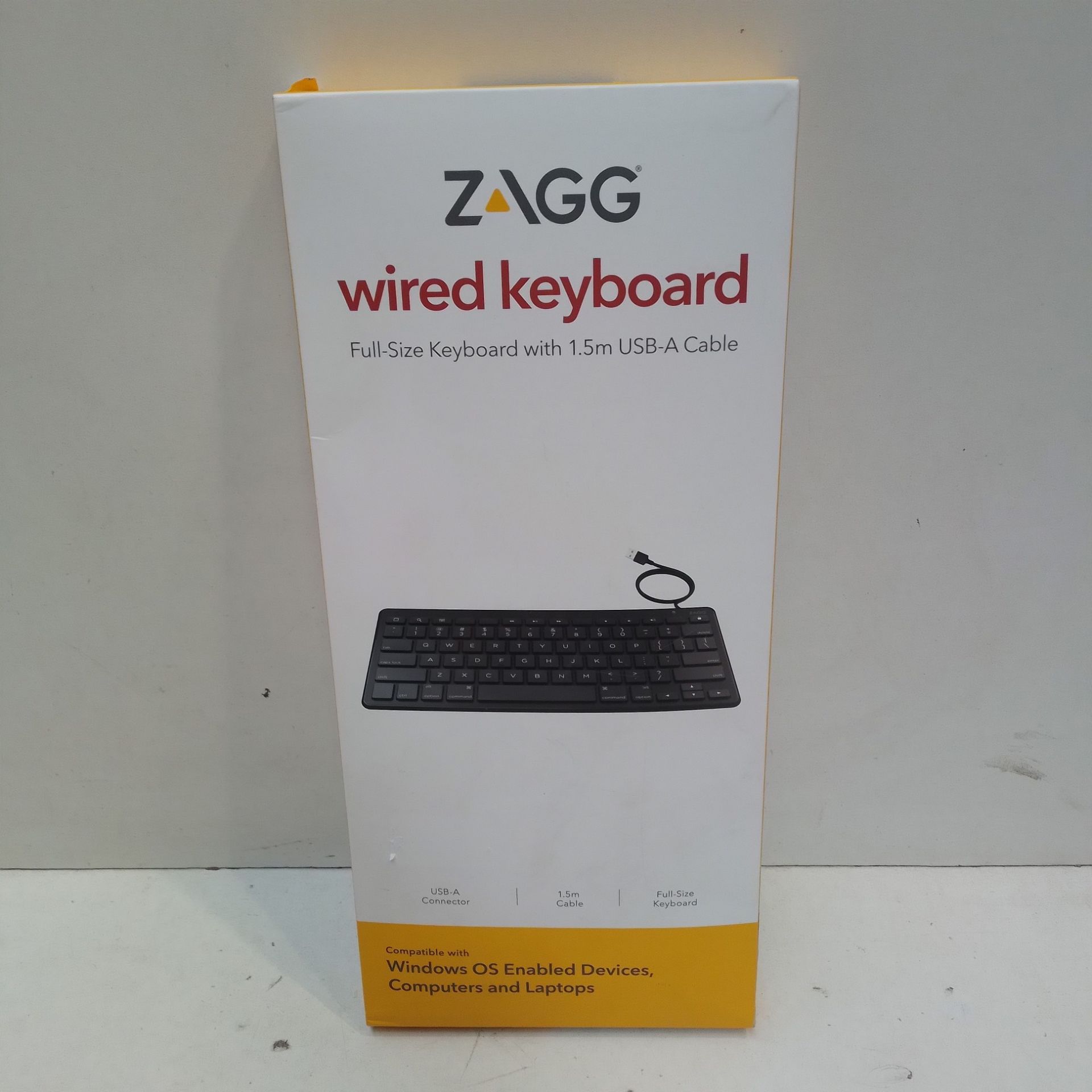 RRP £11.41 ZAGG Universal Keyboard USB a wired KB UK English - Image 2 of 2