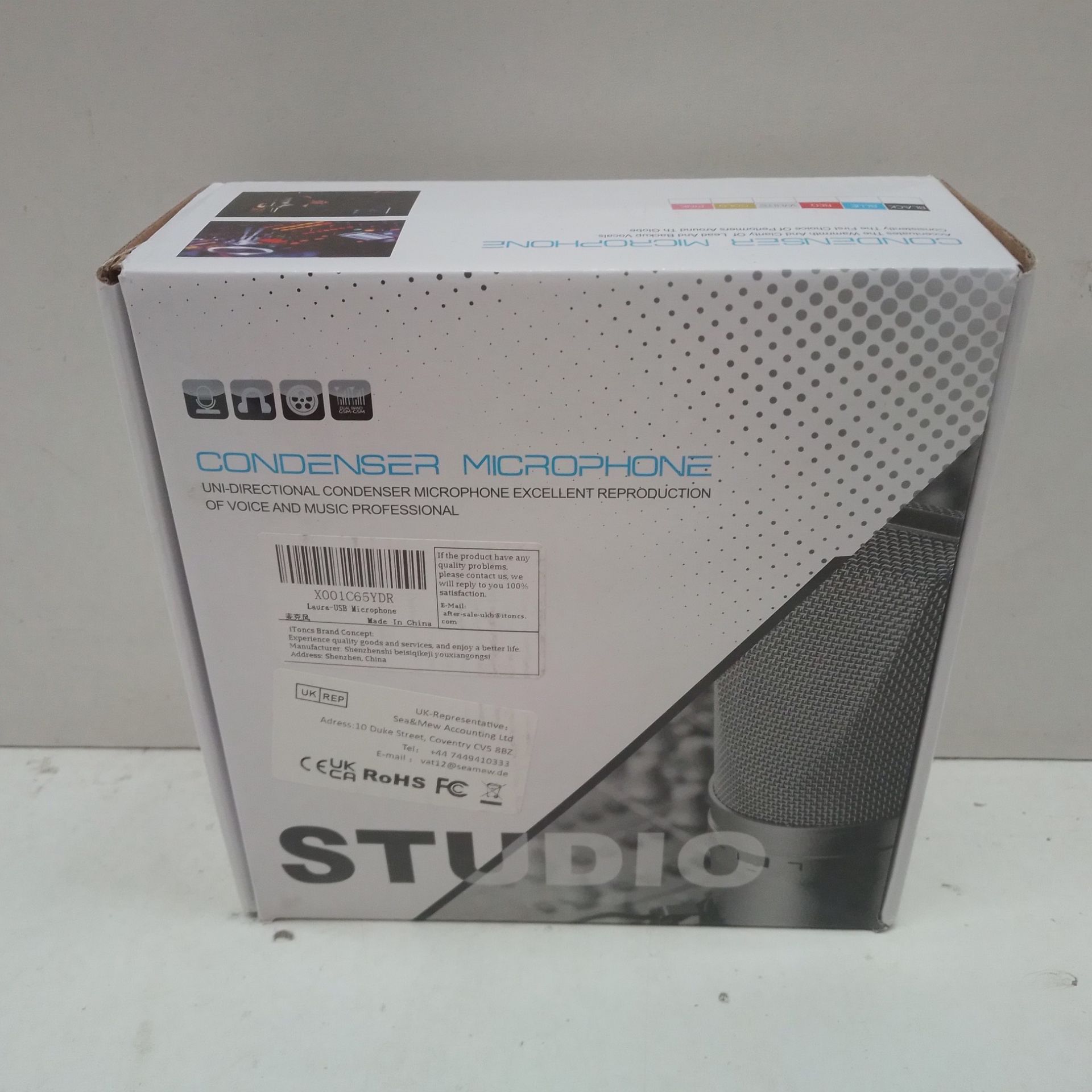 RRP £29.02 BRAND NEW STOCK USB Microphone with Mic Stand - Image 2 of 2