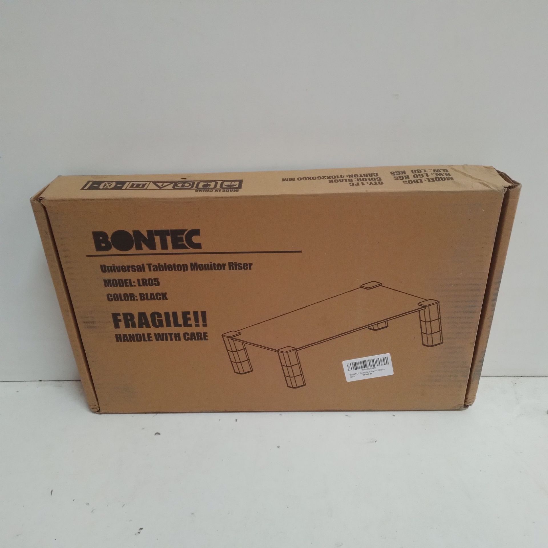 RRP £11.15 BRAND NEW STOCK BONTEC Glass Monitor Stand - Image 3 of 4