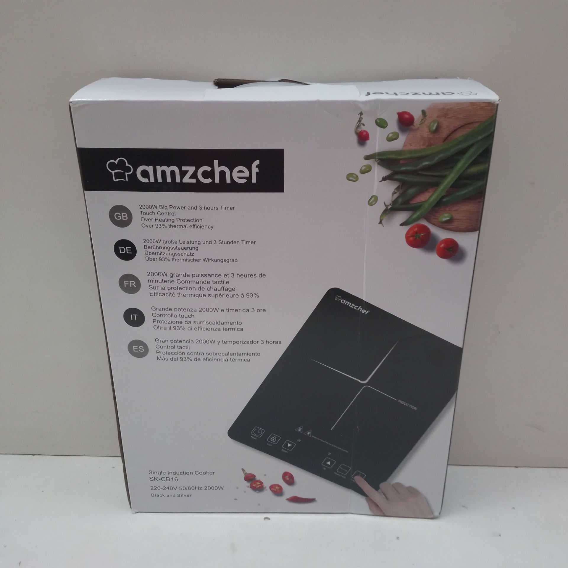 RRP £66.99 AMZCHEF Single Induction Cooker - Image 2 of 2