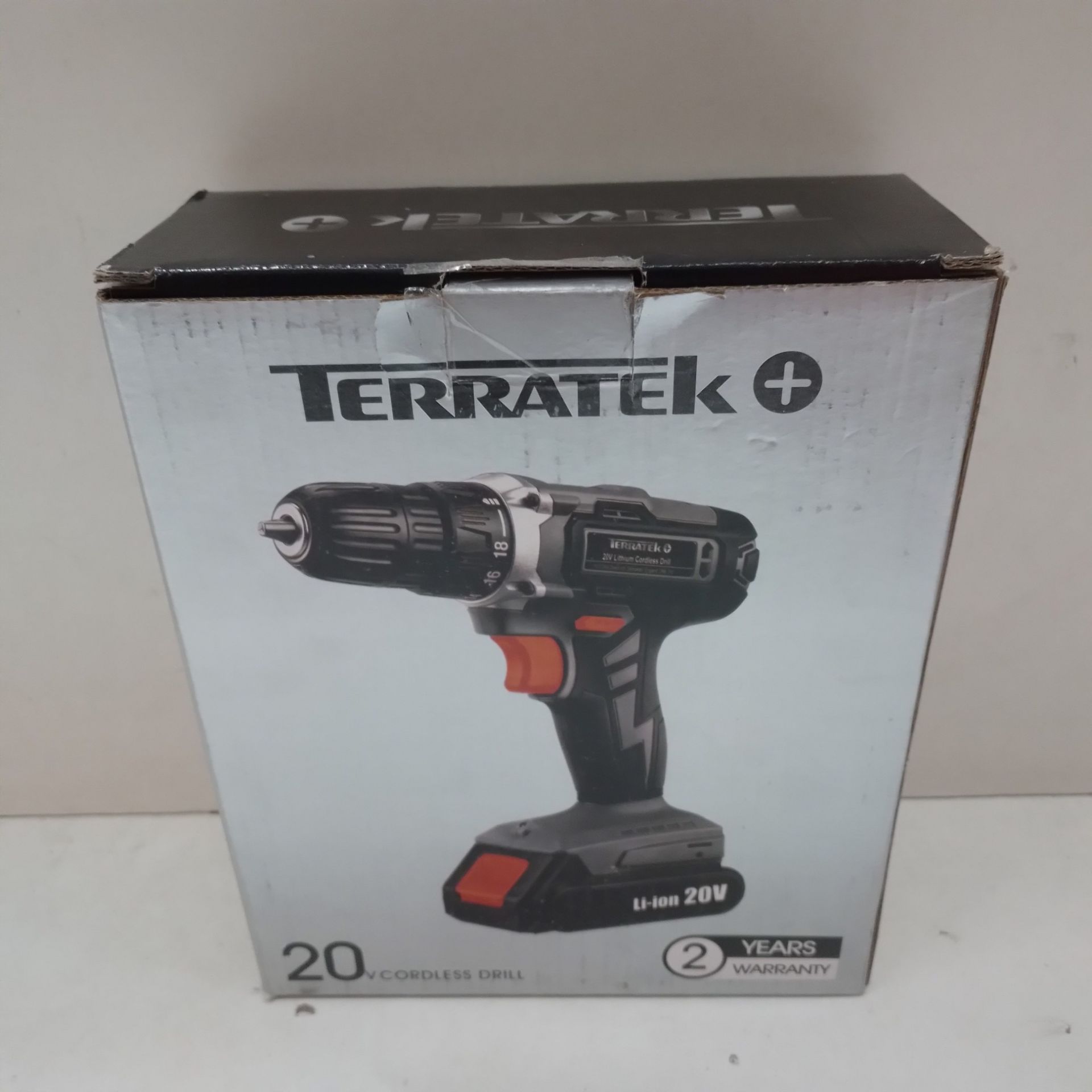 RRP £27.90 Terratek 13Pc Cordless Drill Driver 20V-Max Li-Ion Battery 1 Hour Fast charge - Image 3 of 4