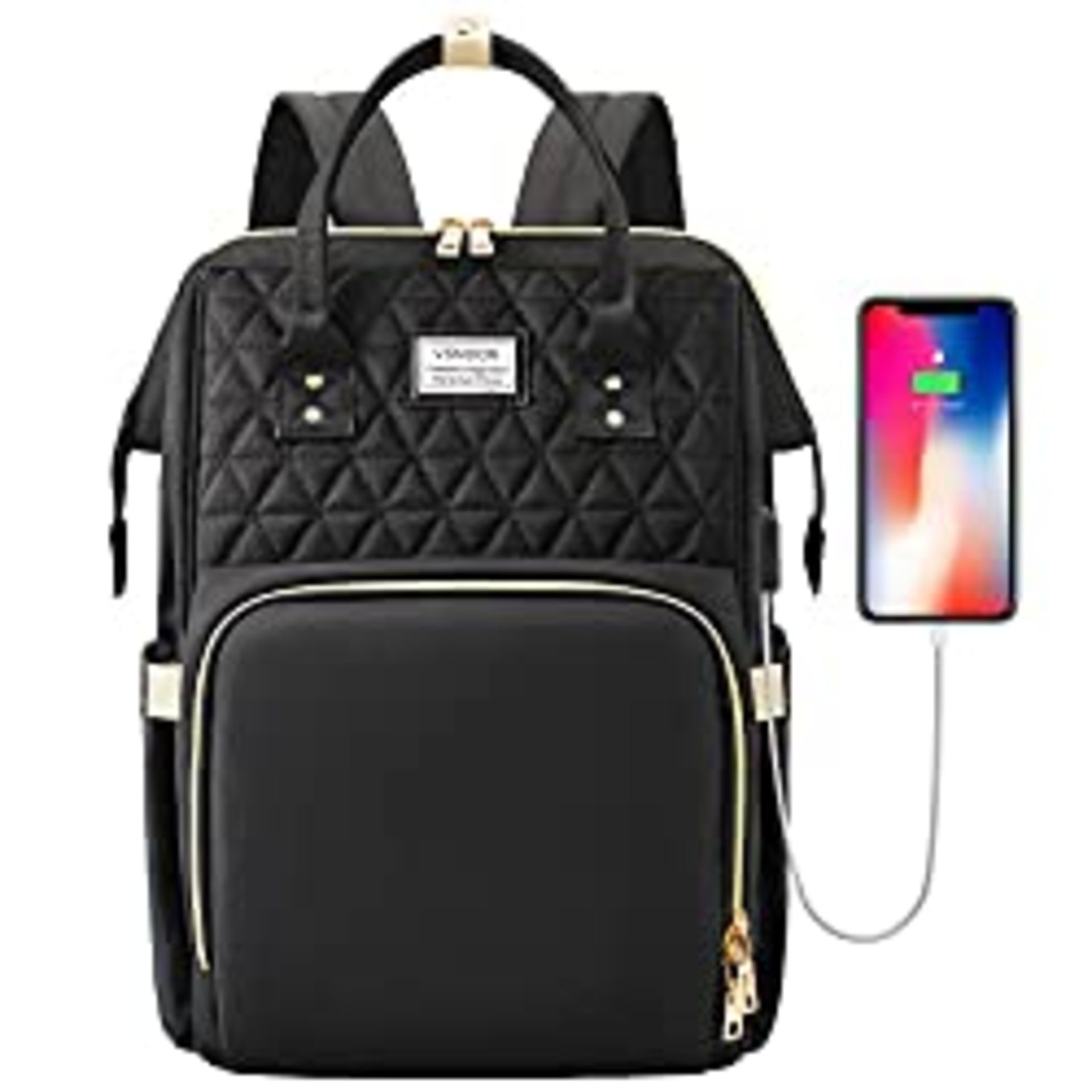 RRP £27.68 VSNOON Laptop Backpack for Women - Image 2 of 4