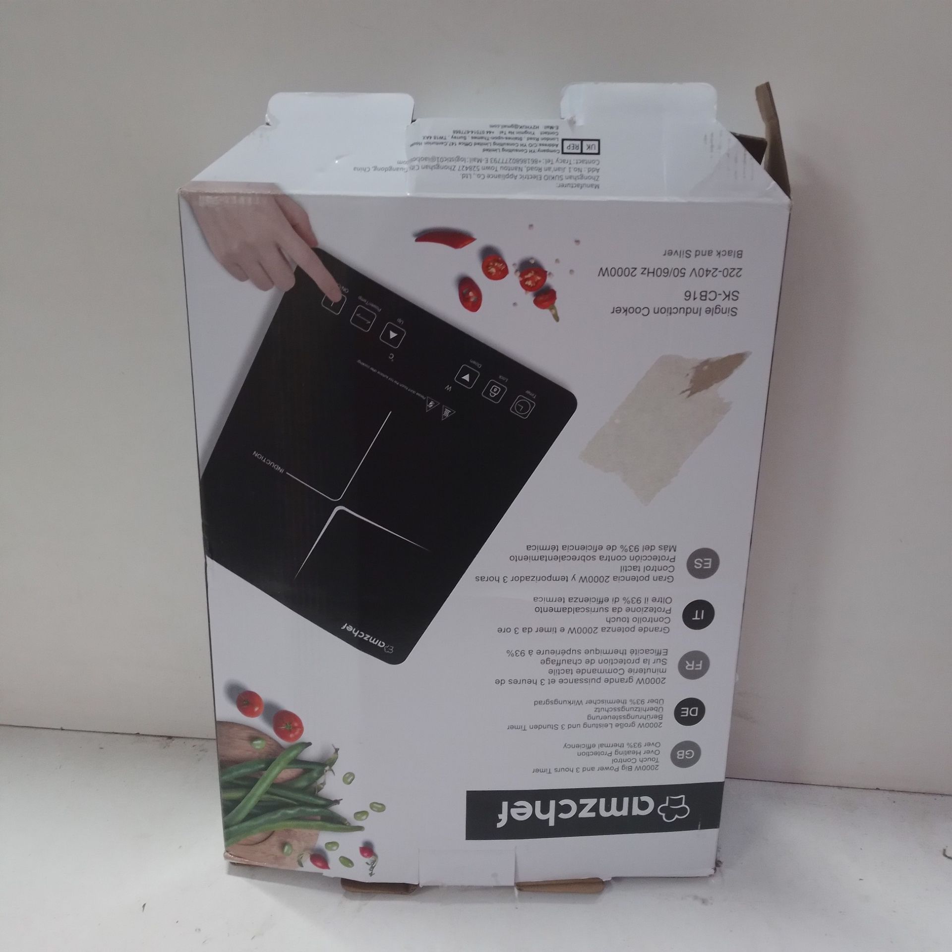 RRP £66.99 AMZCHEF Single Induction Cooker - Image 2 of 2