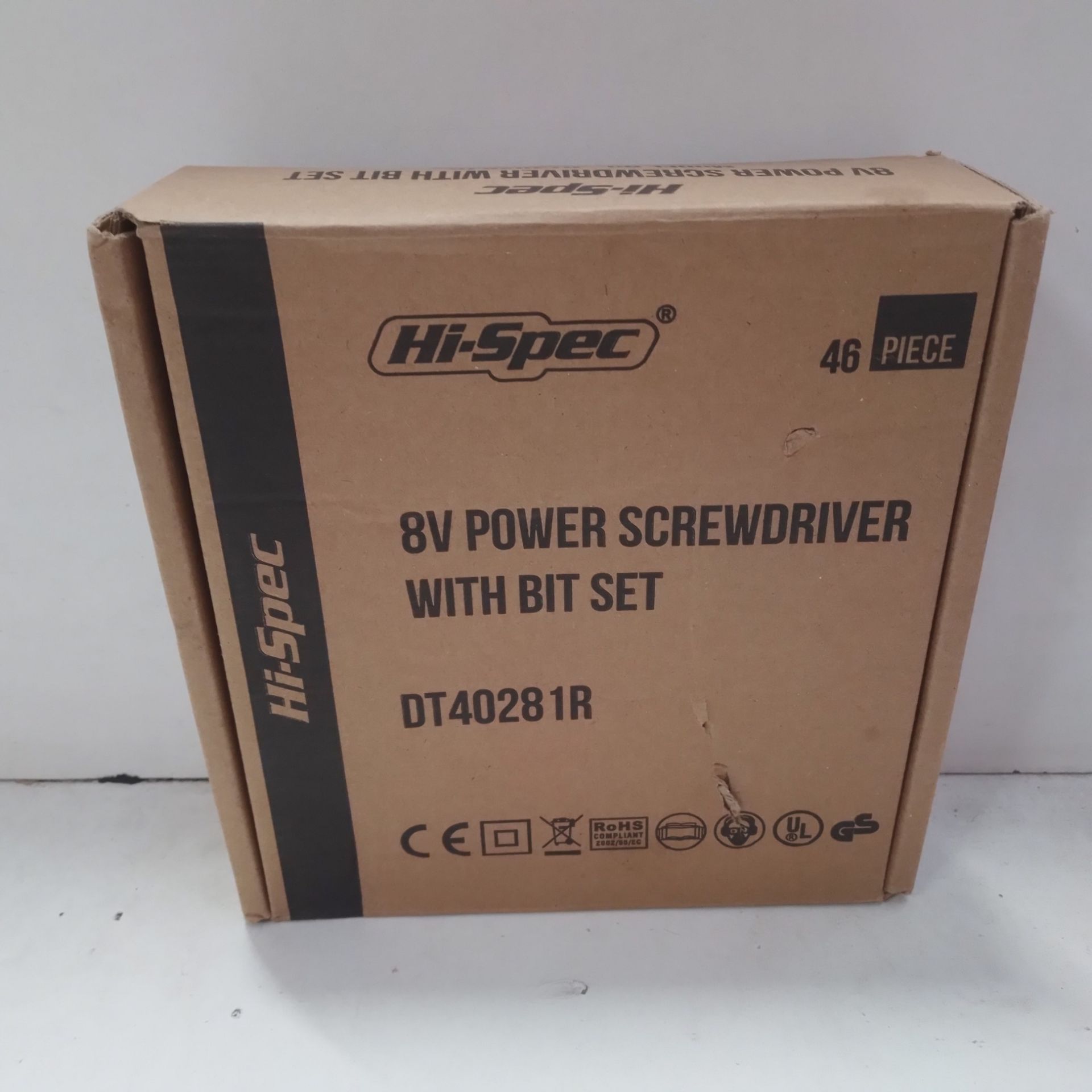 RRP £26.63 Hi-Spec 45 Piece 8V Power Screwdriver & Bits Set. High Speed - Image 2 of 2
