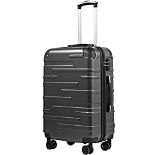 RRP £78.15 COOLIFE Hard Shell Suitcase with TSA Lock and 4 Spinner
