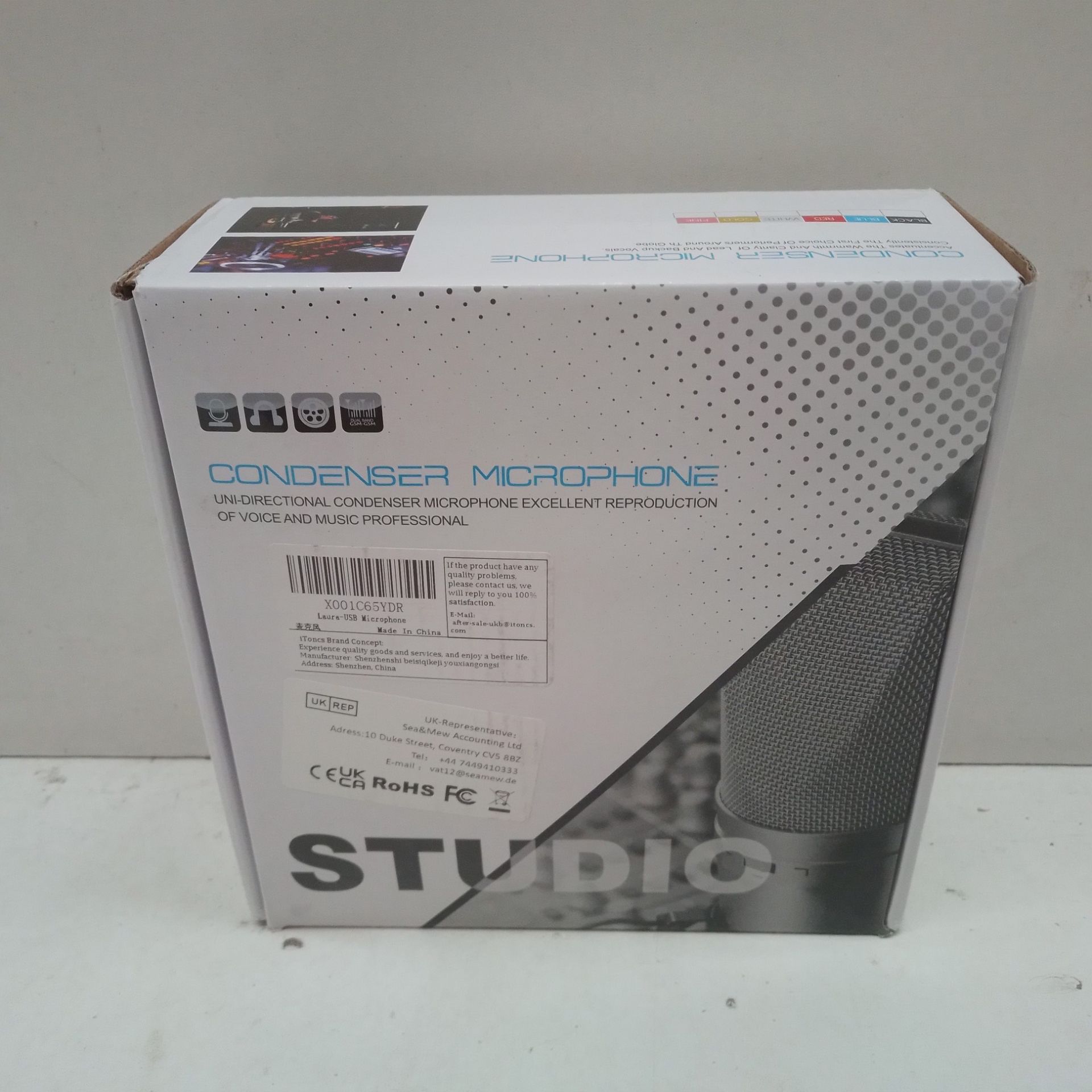 RRP £29.02 BRAND NEW STOCK USB Microphone with Mic Stand - Image 2 of 2