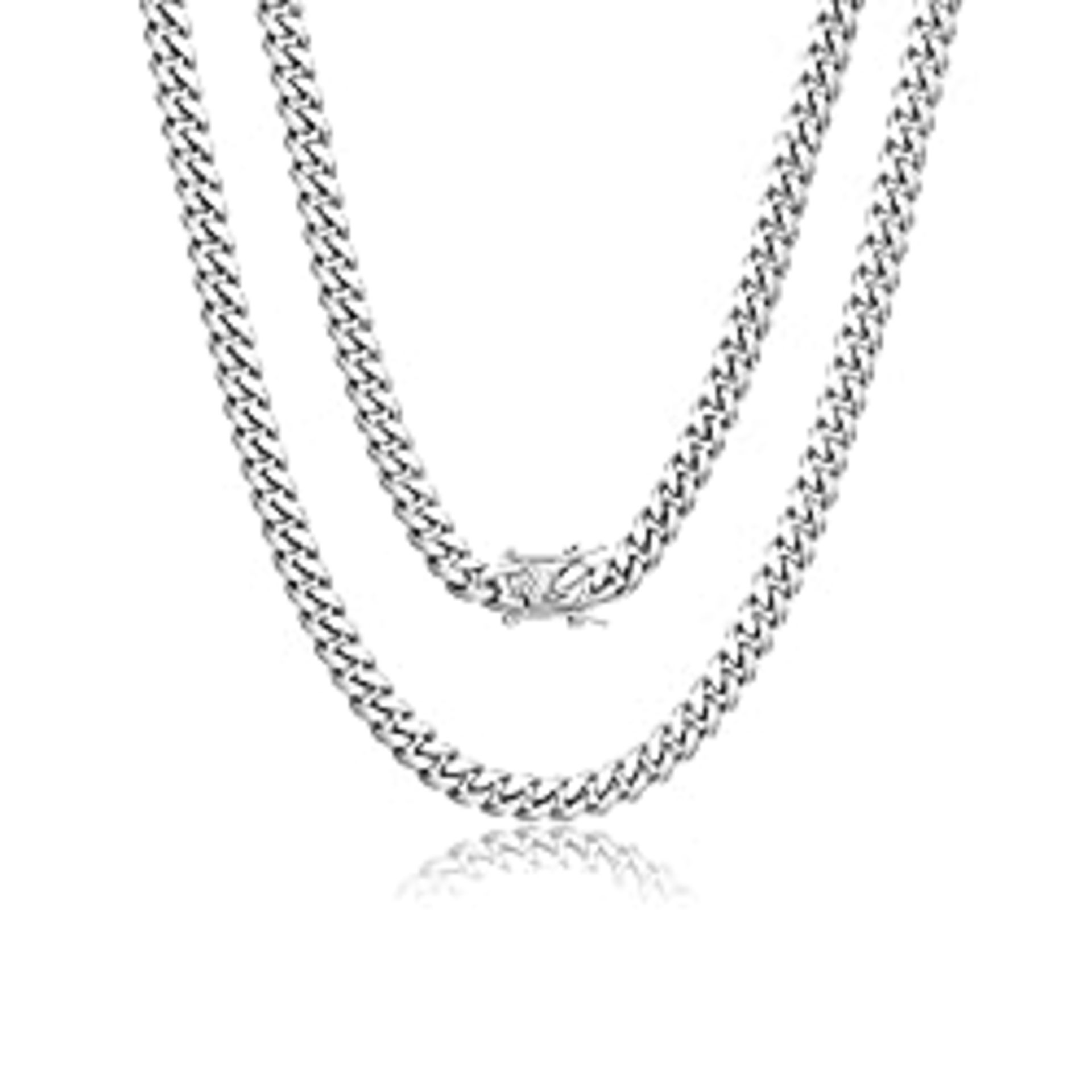 RRP £10.80 BRAND NEW STOCK Hipwope Cuban Link Chain for Men Women Stainless Steel