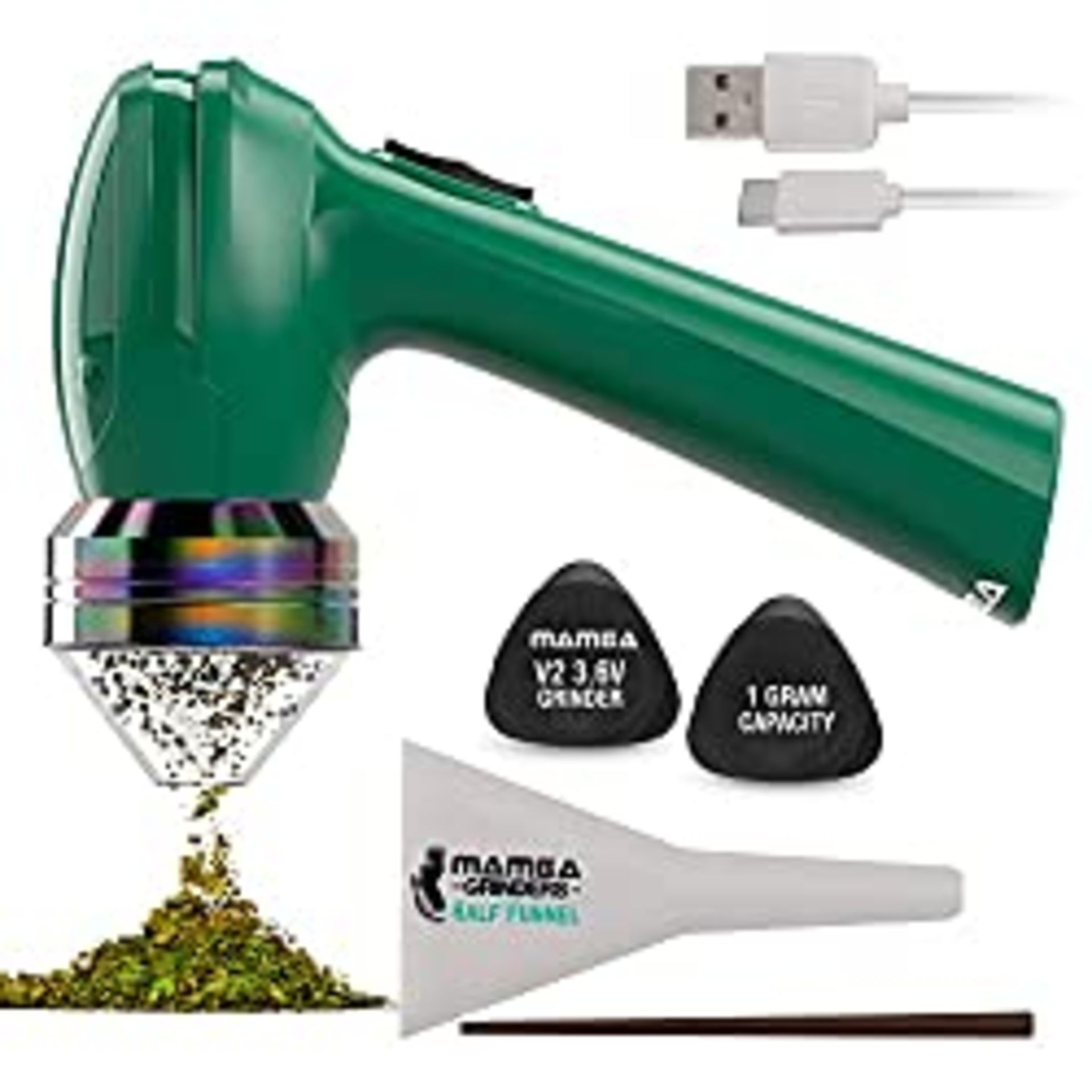 RRP £42.42 Mamba V2-50 1 Gram 50mm Electric Herb Grinder. 1500mAh