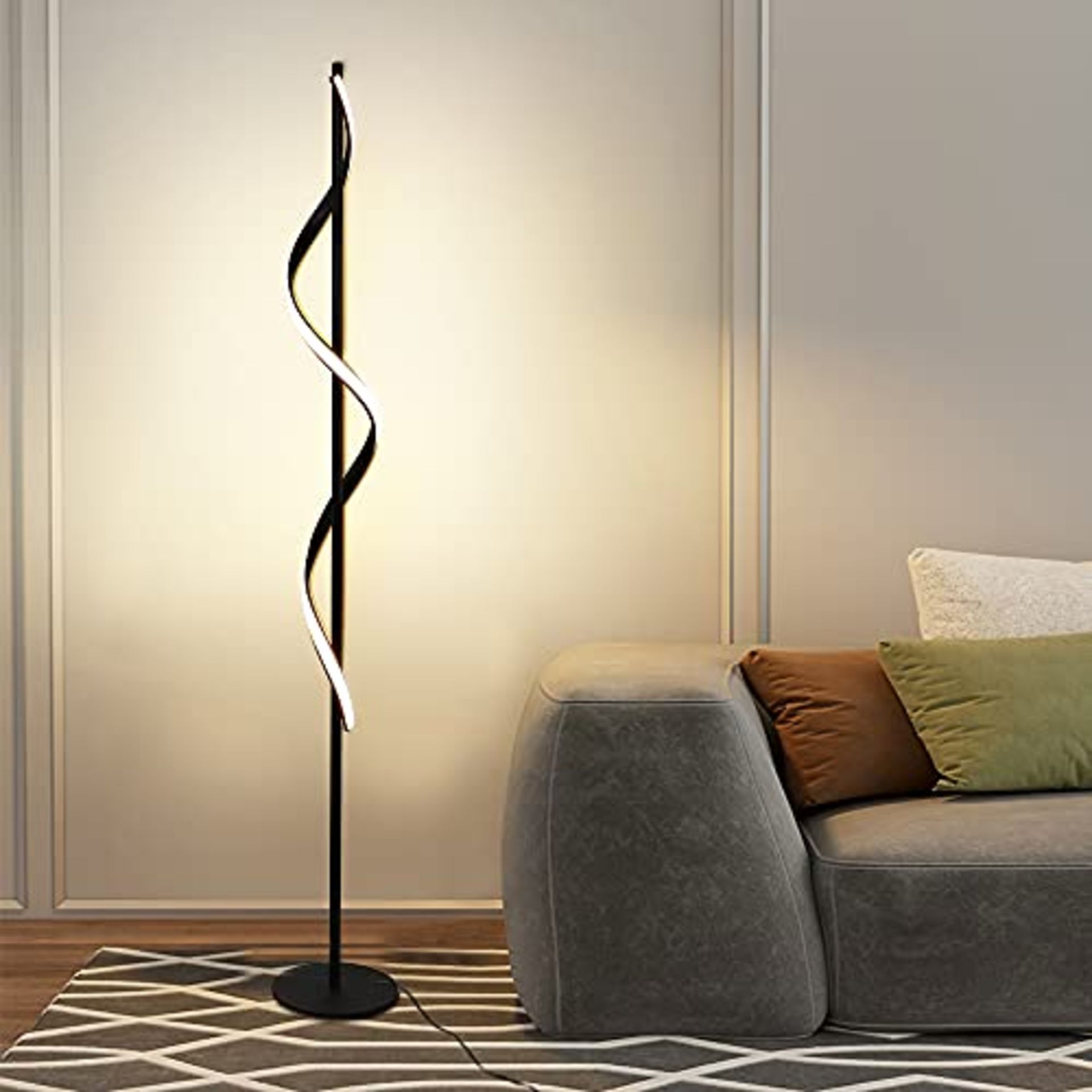 RRP £78.46 Depuley 24W Spiral Floor Lamps Modern Creative