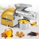 RRP £574.53 CGOLDENWALL Oil Press Machine 1800W with PRESS AND FRY 2 IN 1 Function