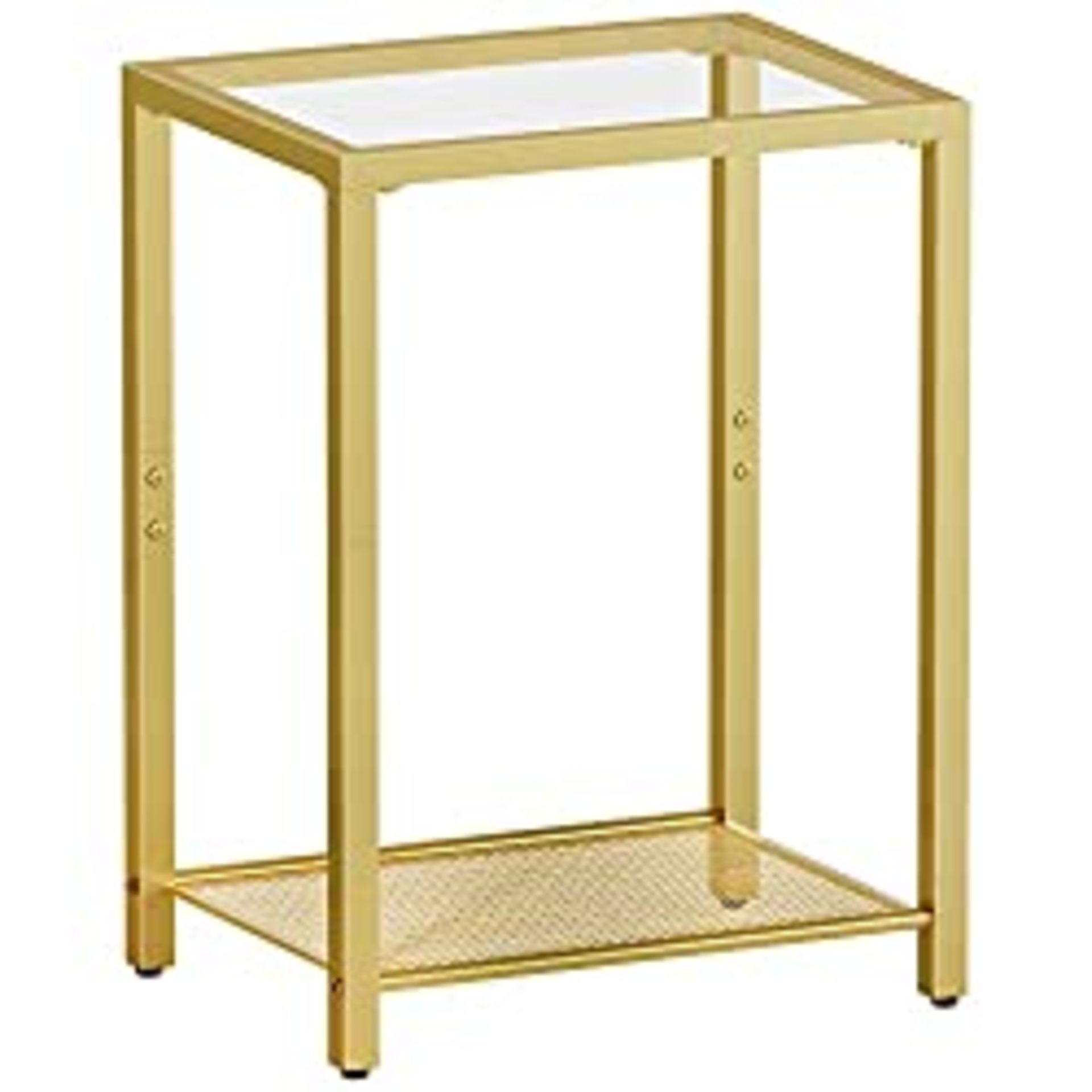 RRP £33.49 HOOBRO Gold Side Table