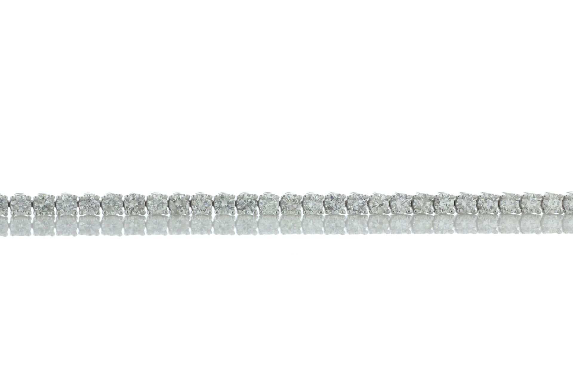 18ct White Gold Tennis Diamond Bracelet 11.53 Carats - Valued By IDI £72,630.00 - Thirty seven round - Image 3 of 4