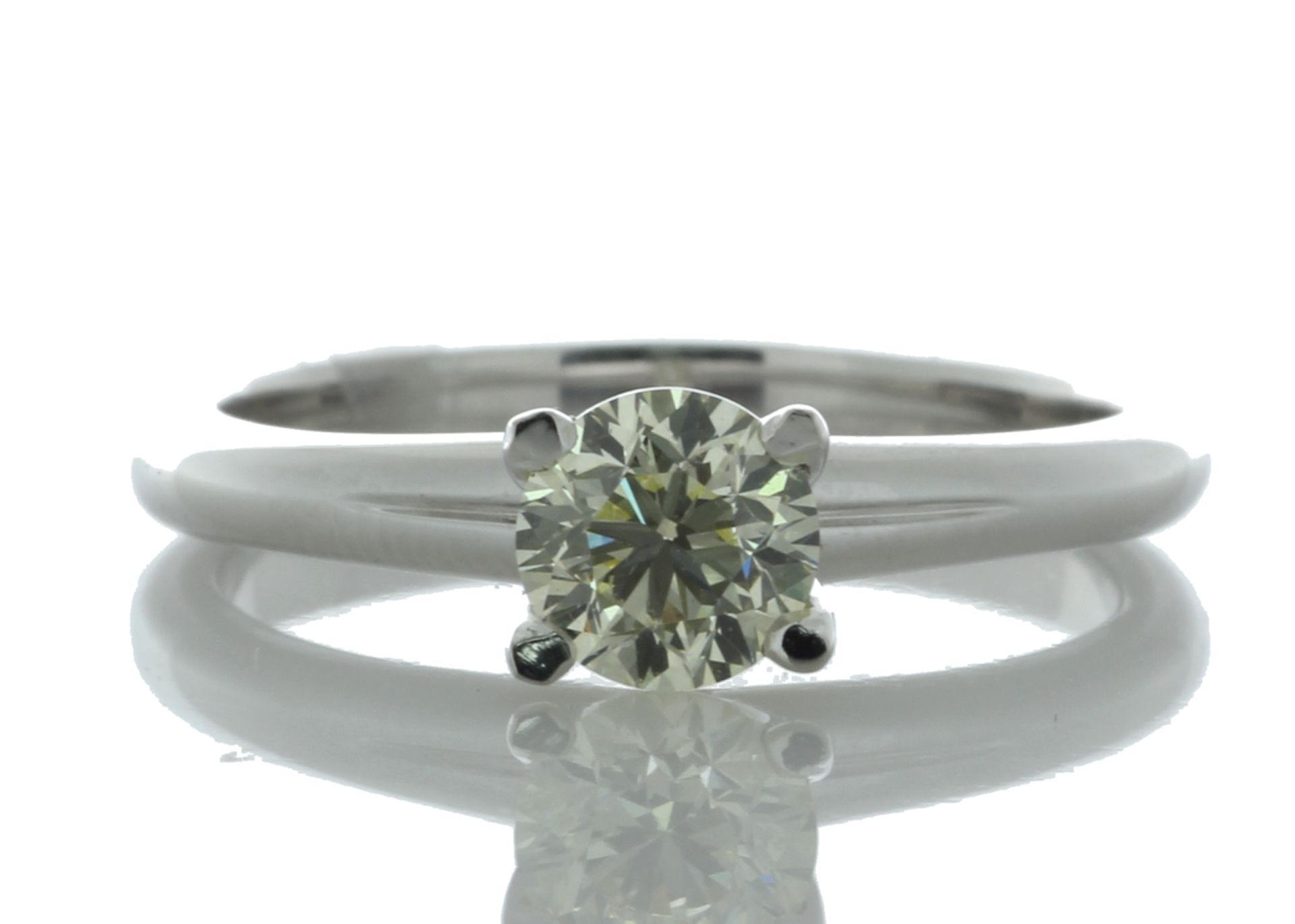 18ct White Gold Single Stone Rex Set Diamond Ring 0.71 Carats - Valued By GIE £12,870.00 - A