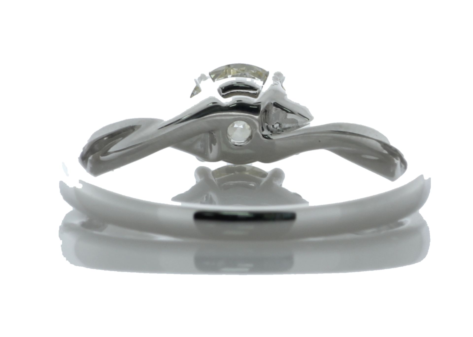 18ct White Gold Single Stone Claw Set With Stone Set Shoulders Diamond Ring (0.71) 0.87 Carats - - Image 4 of 6