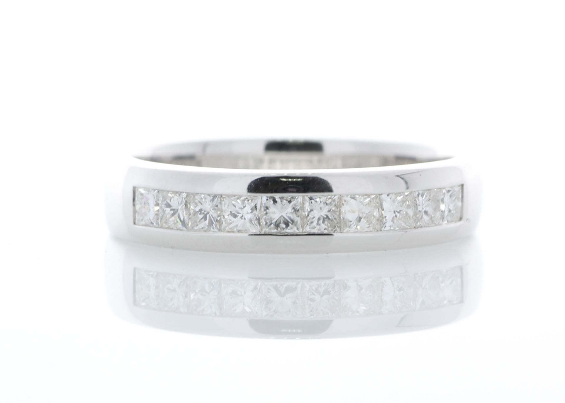 18ct White Gold Diamond Channel Set Half Eternity Ring 0.50 Carats - Valued By GIE £4,125.00 - Ten