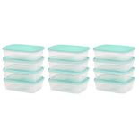 RRP £17.29 12 x Food Storage Box Container with Lid Airtight 1