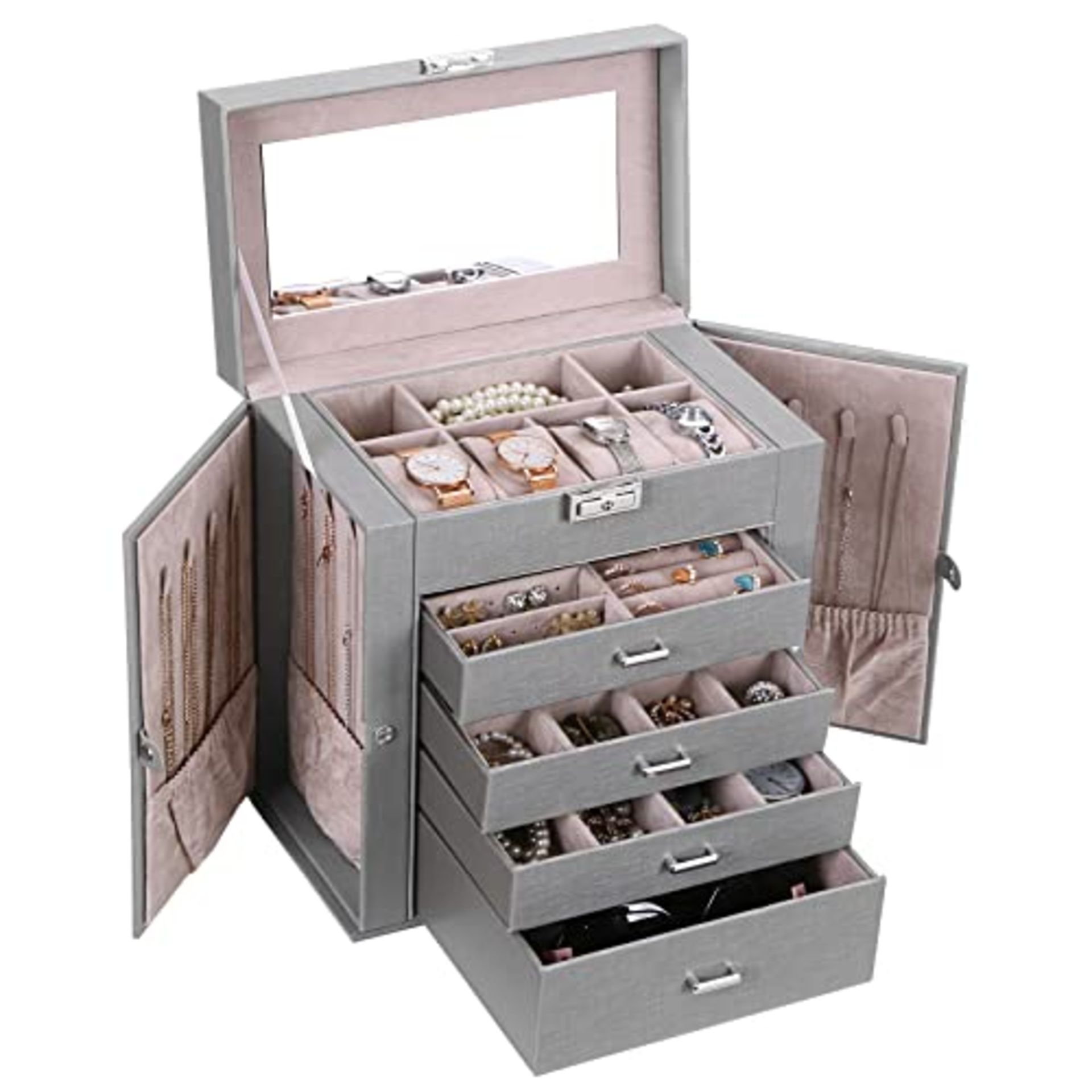 RRP £55.26 ANWBROAD Jewellery Organiser Box for Women Large Jewelry