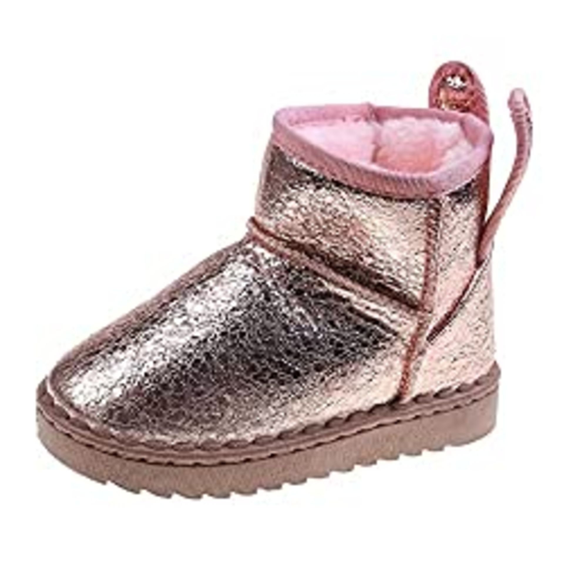 RRP £17.67 Girls Boots Little Girls Ankle Snow Booties Winter