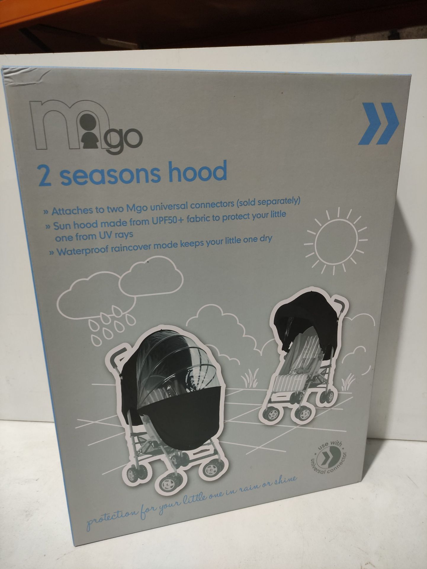 RRP £22.34 Mothercare 2 Seasons Sunshade and Weathershield Hood - Image 2 of 2