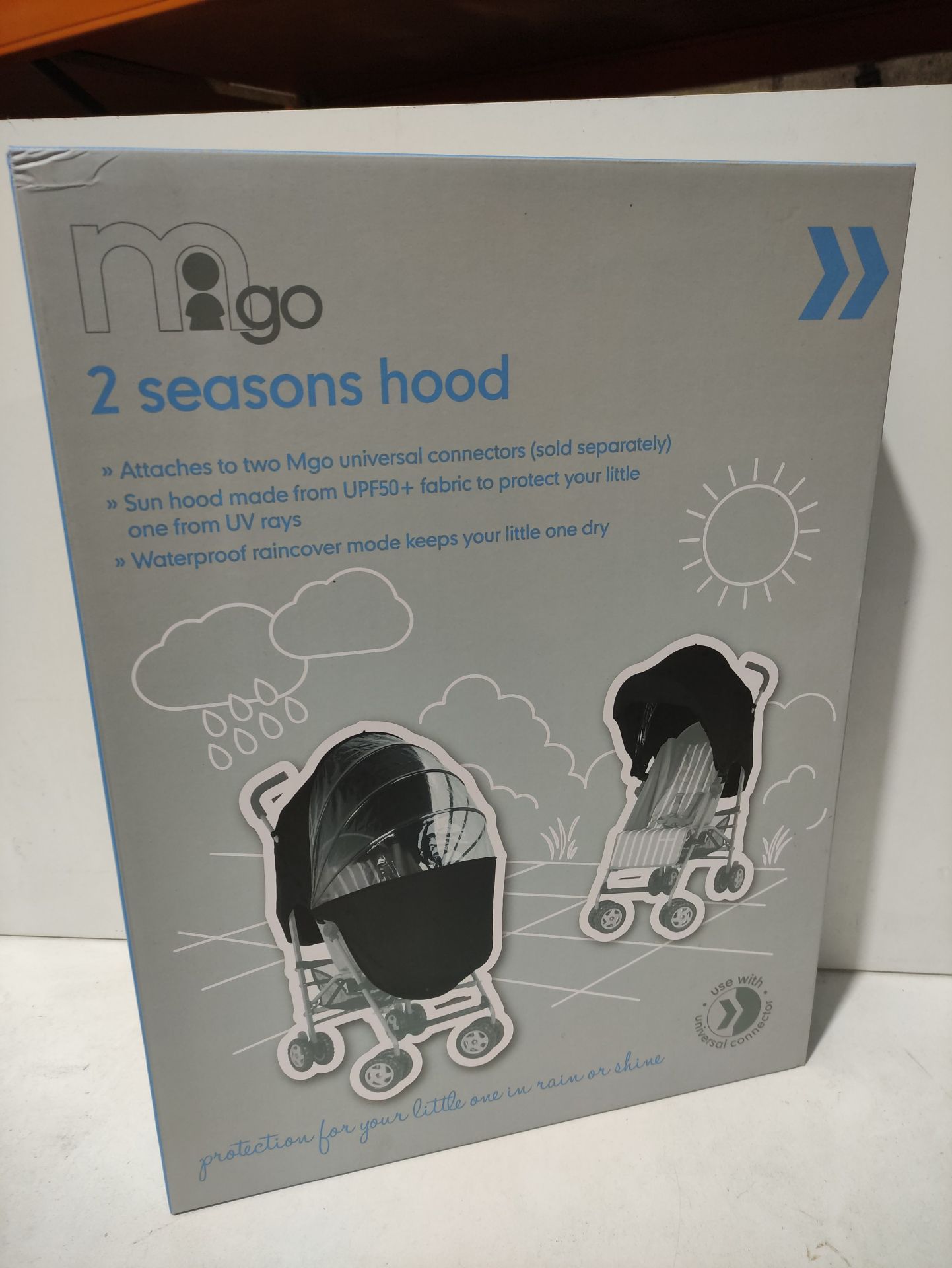 RRP £22.34 Mothercare 2 Seasons Sunshade and Weathershield Hood - Image 2 of 2