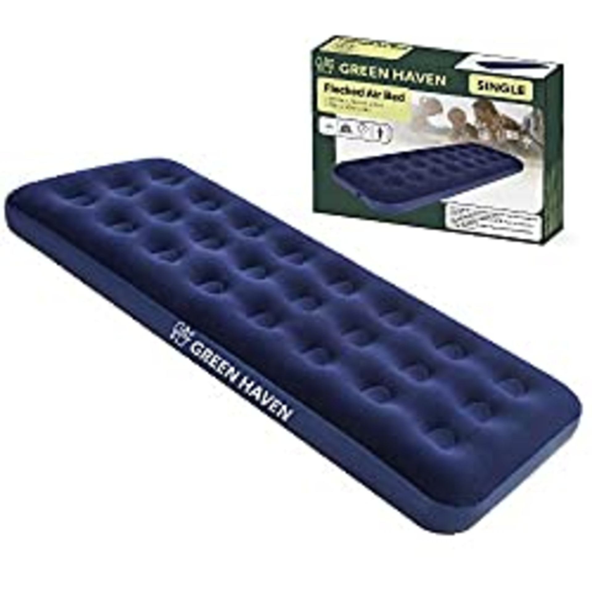 RRP £20.09 Premium Extra Comfortable Blow up Single Airbed | Waterproof