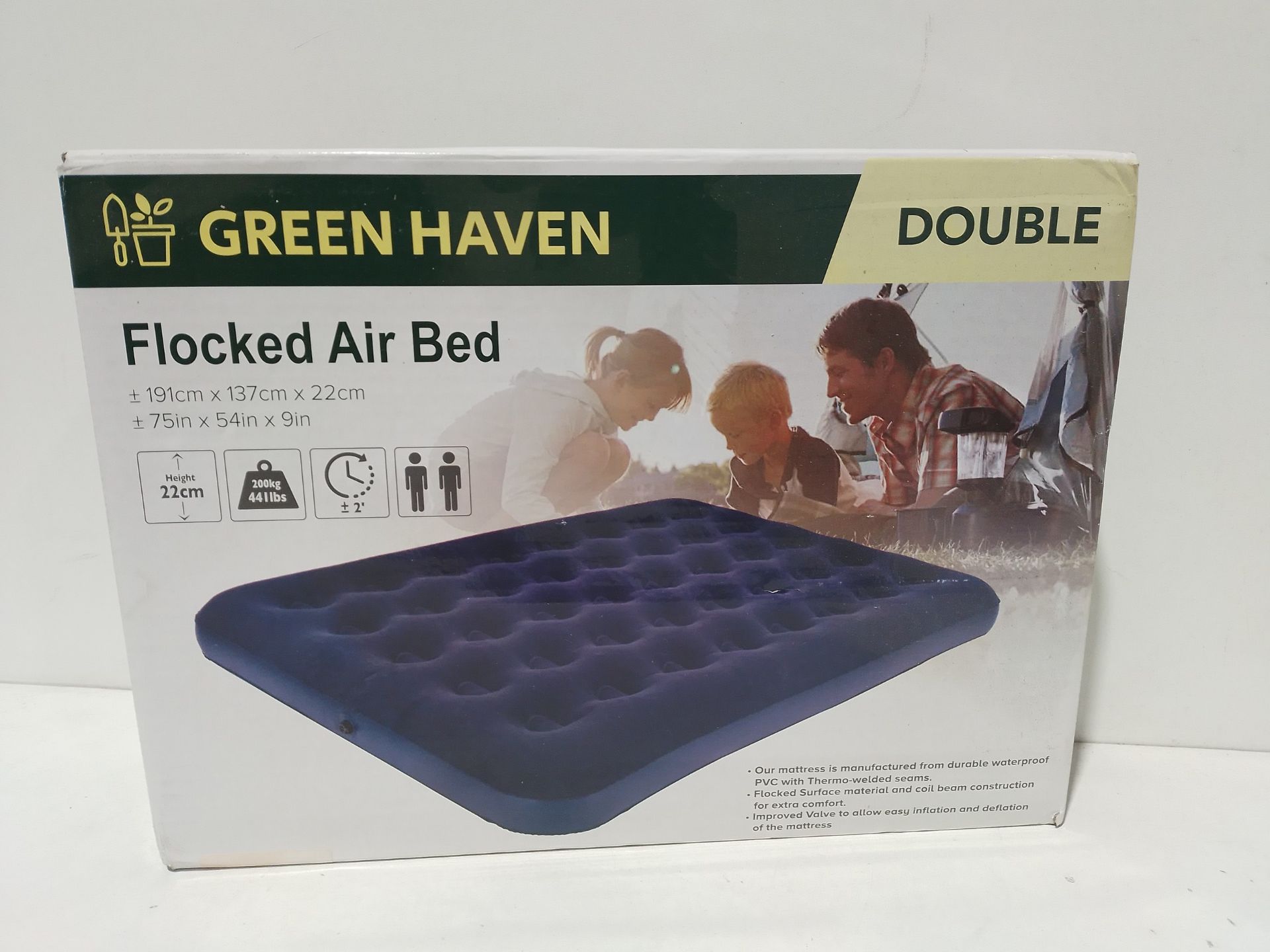 RRP £30.14 Premium Extra Comfortable Blow up Double Airbed | Waterproof - Image 2 of 2