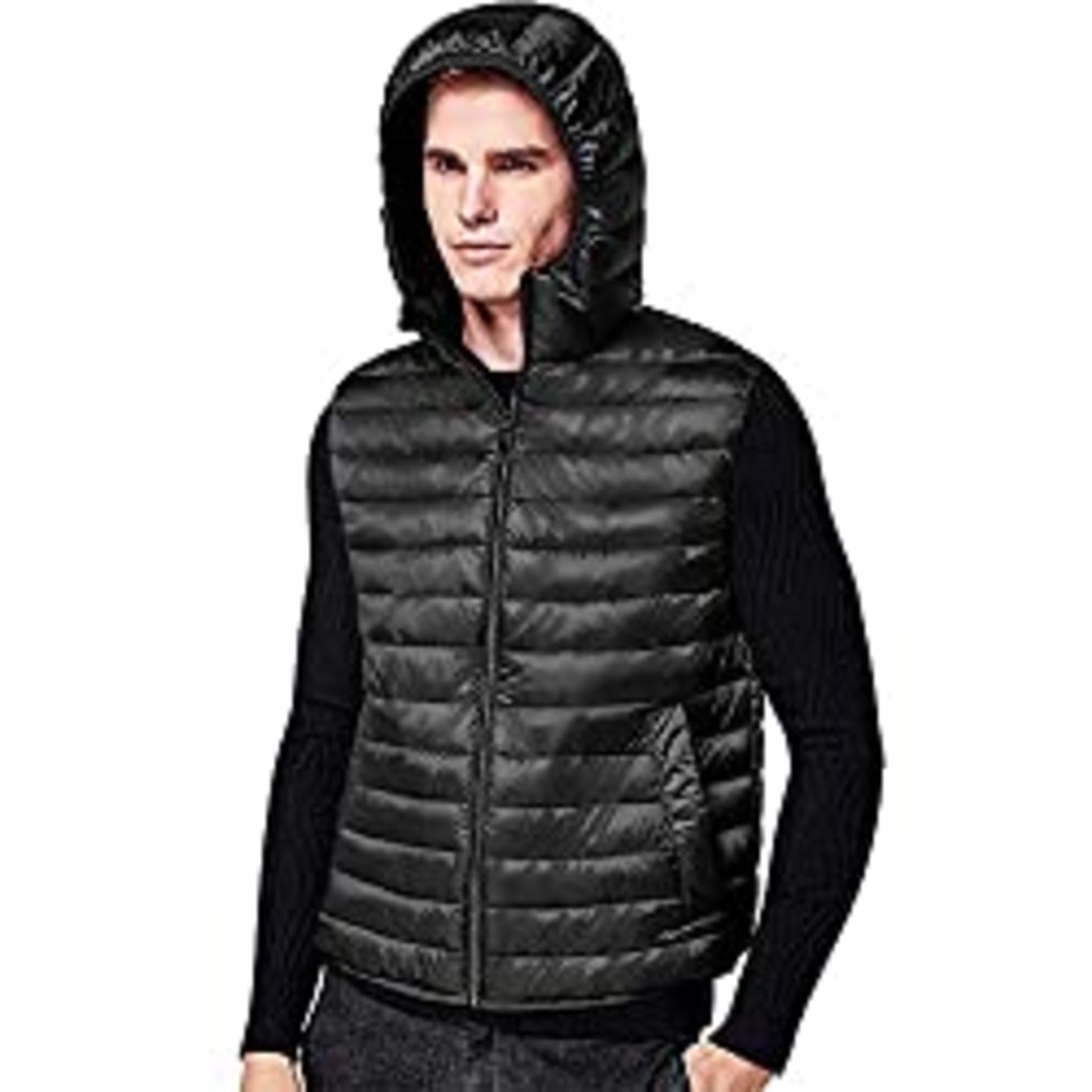 RRP £22.98 BRAND NEW STOCK Men's Padded Gilet Sleeveless Jacket Hooded