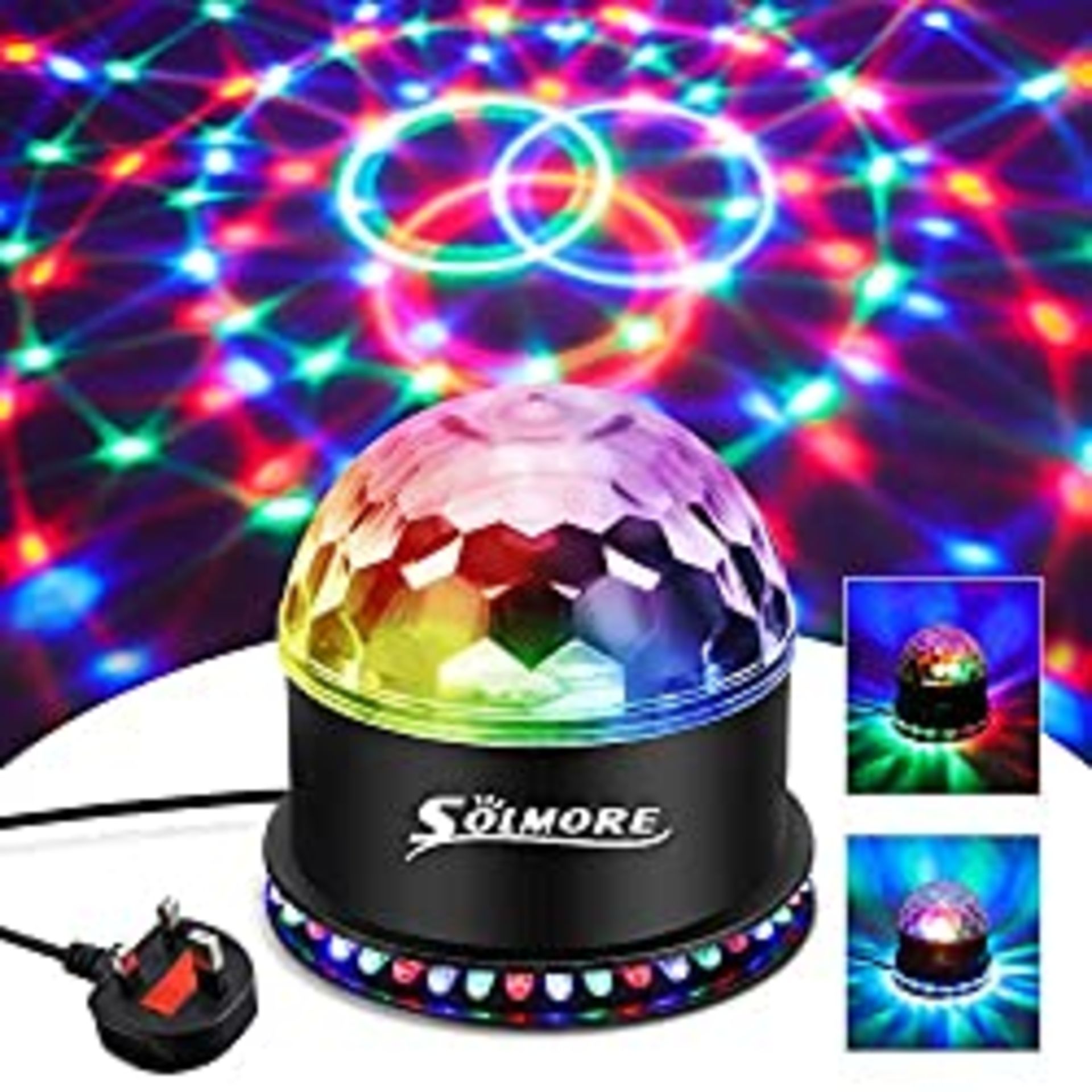 RRP £29.02 Disco Lights SOLMORE 51 LEDs Party Stage Lights 12W