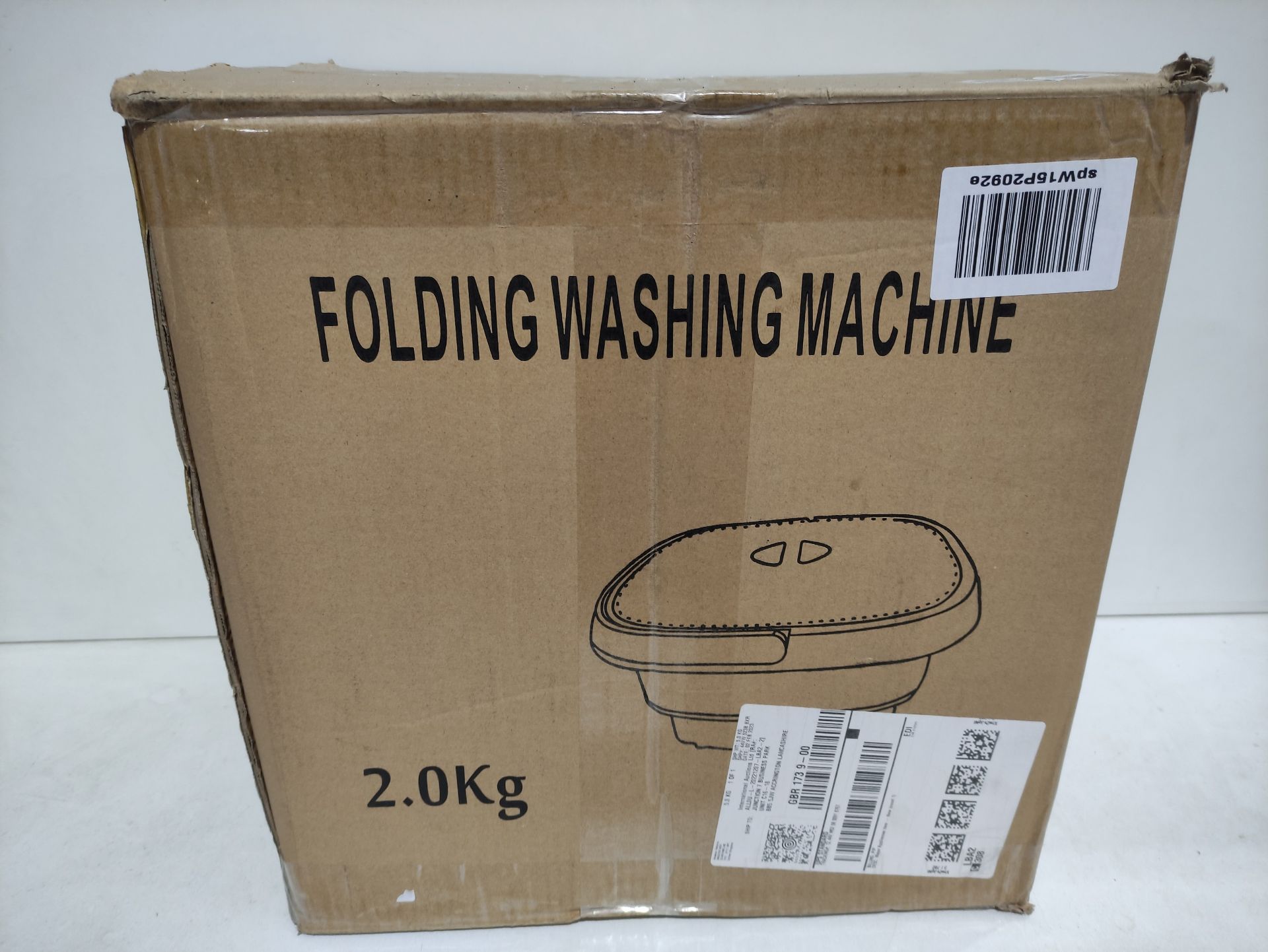 RRP £109.50 BAOSHISHAN Mini Foldable Washing Machine Portable Washing - Image 2 of 2