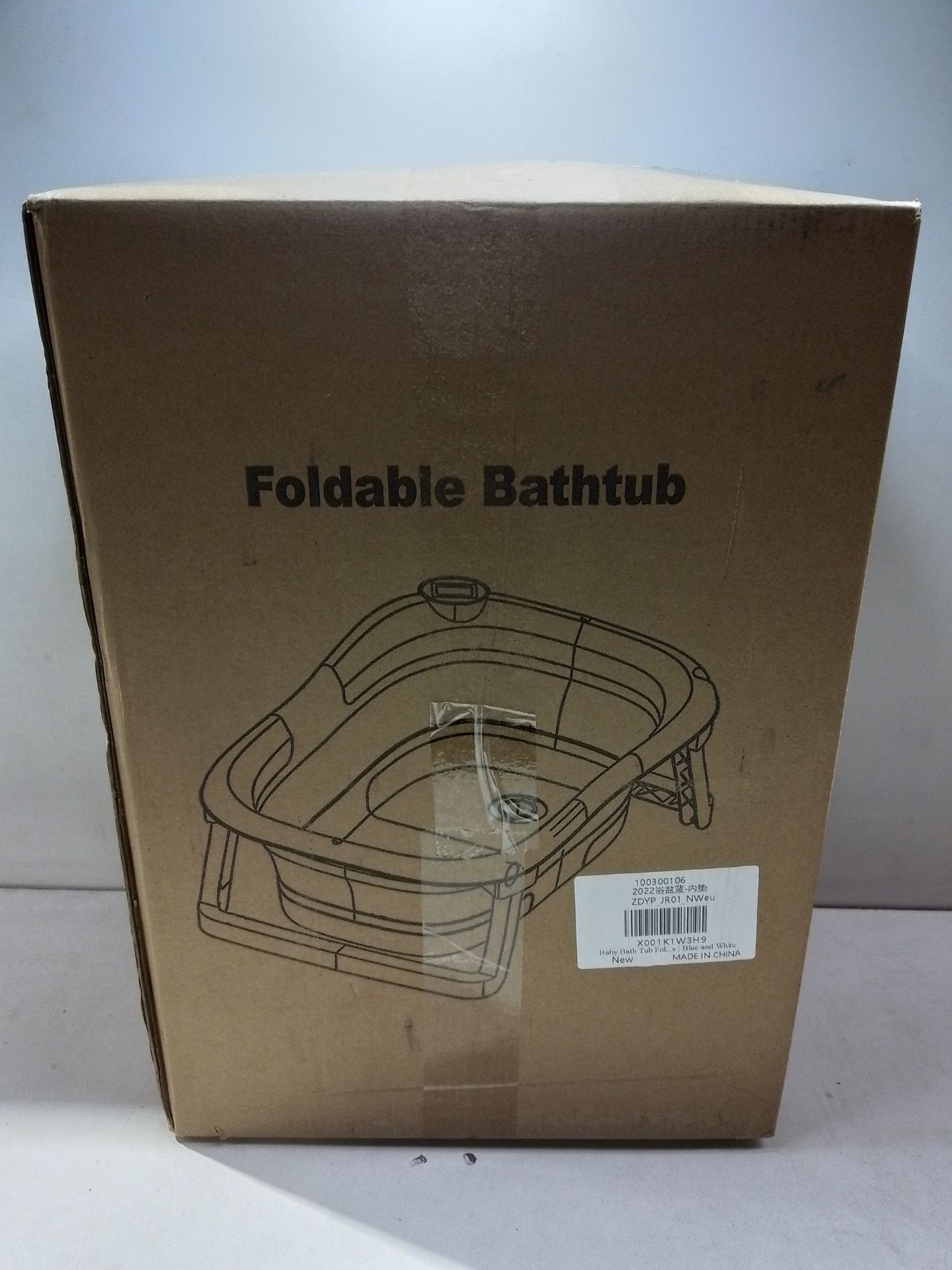 RRP £49.98 Baby Bath Tub Foldable Bathtub - Image 2 of 2