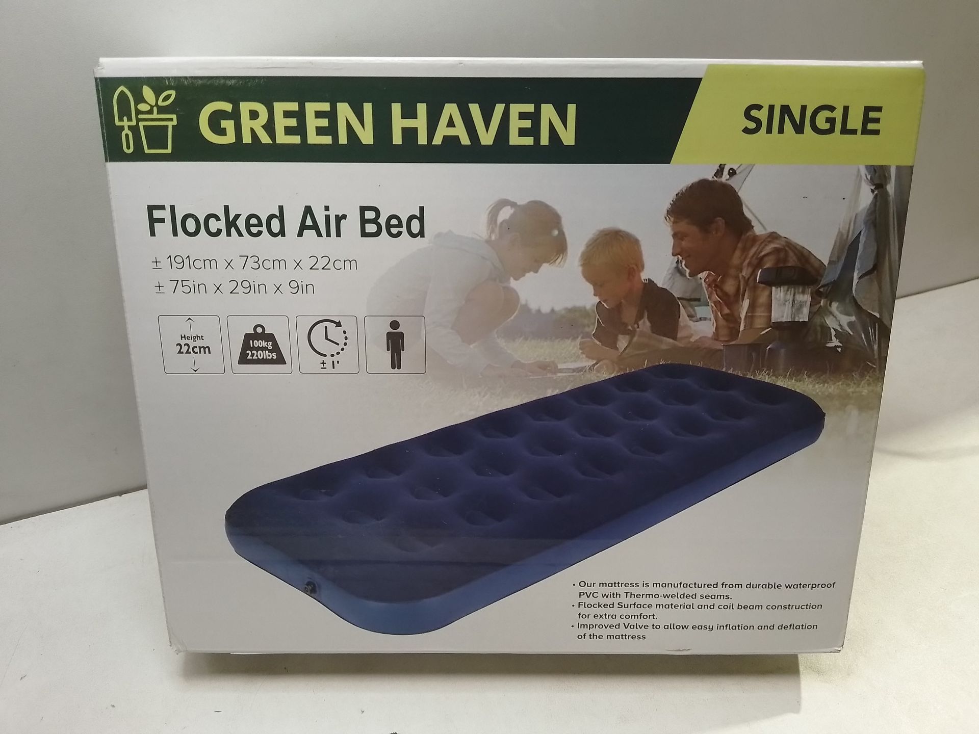 RRP £20.09 Premium Extra Comfortable Blow up Single Airbed | Waterproof - Image 2 of 2