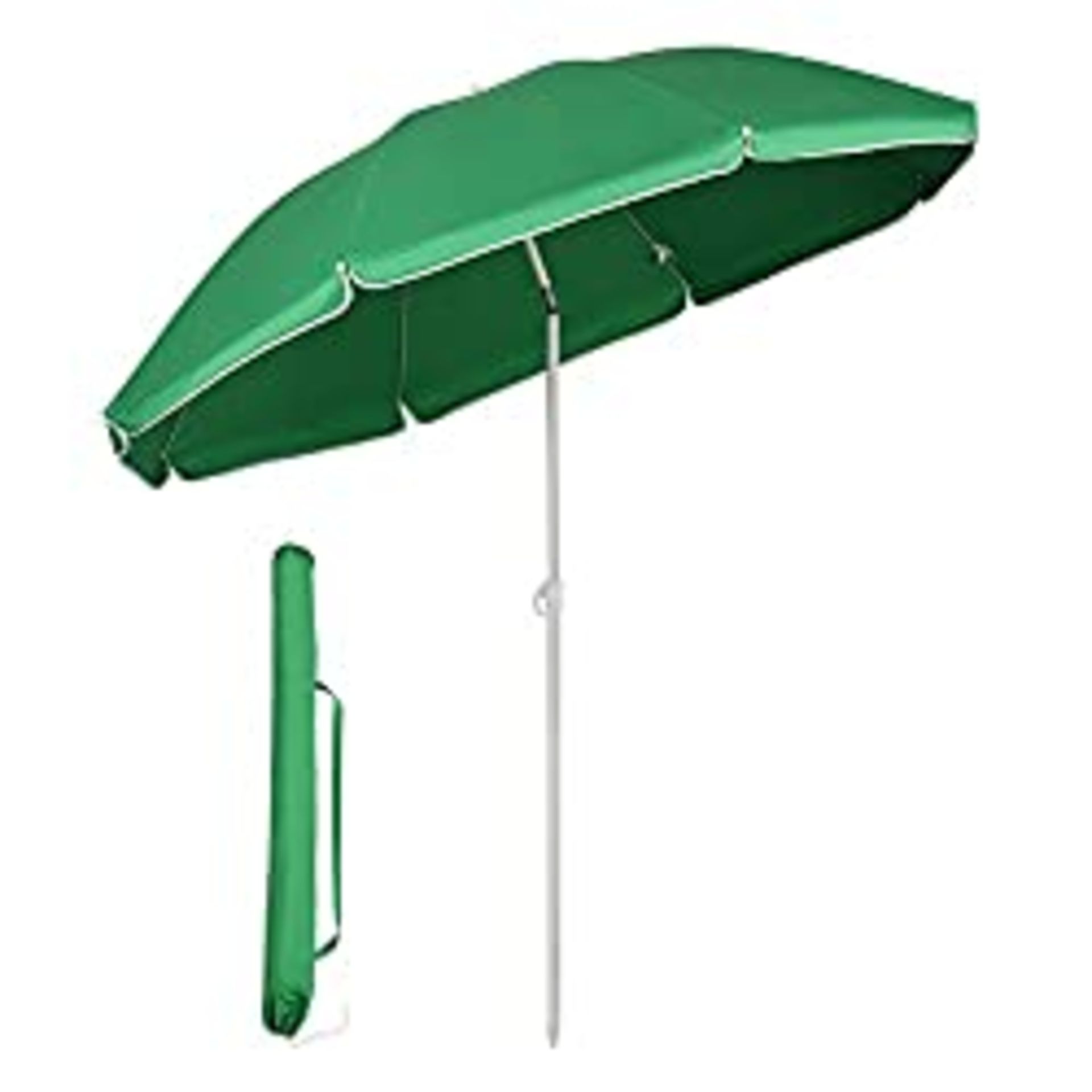 RRP £22.32 Sekey 1.6m Beach Umbrella with Cover