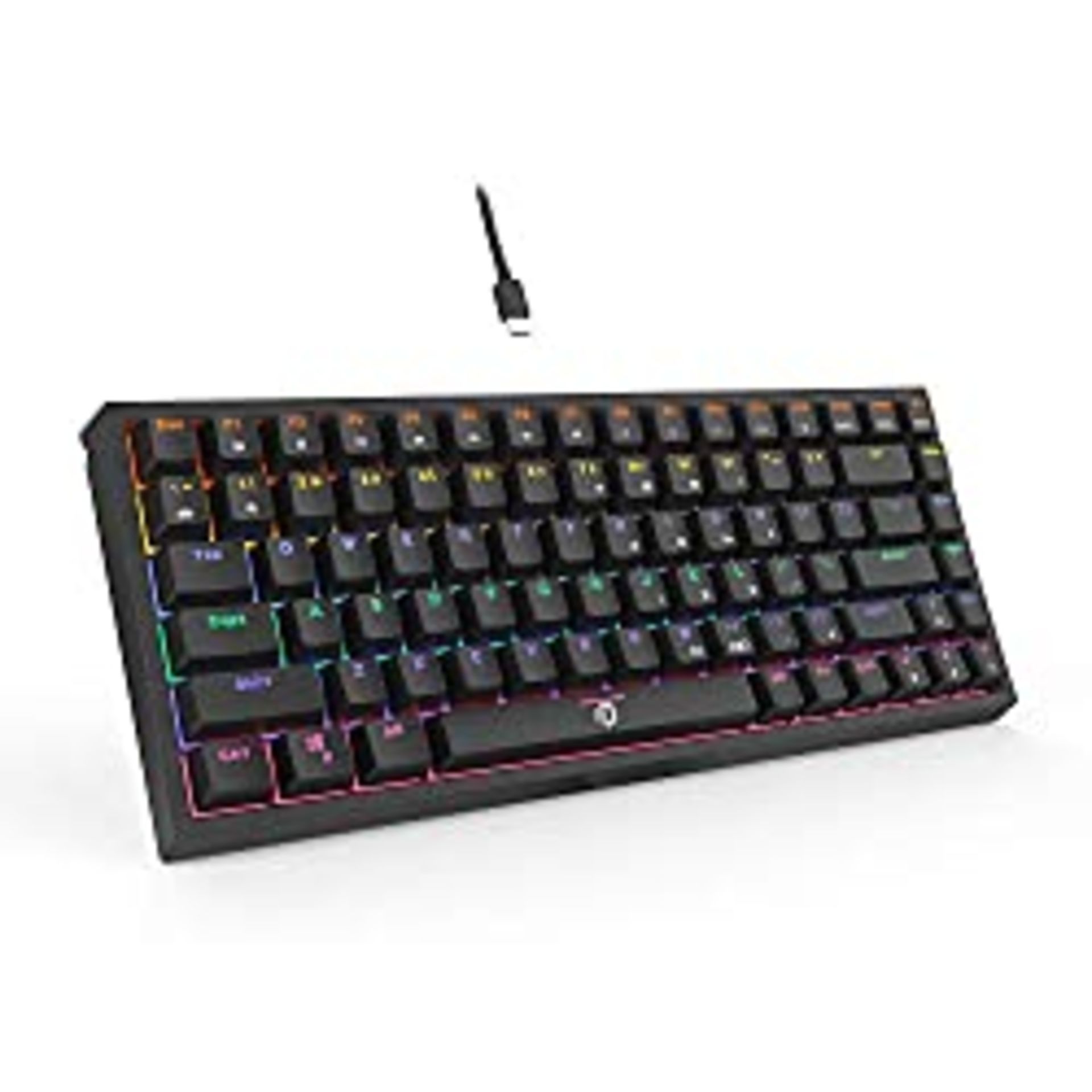 RRP £41.30 DREVO Gramr 84 Key Rainbow Backlit Mechanical Gaming