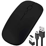 RRP £11.15 Wireless Mouse Rechargeable Slim USB Quiet Click Mice